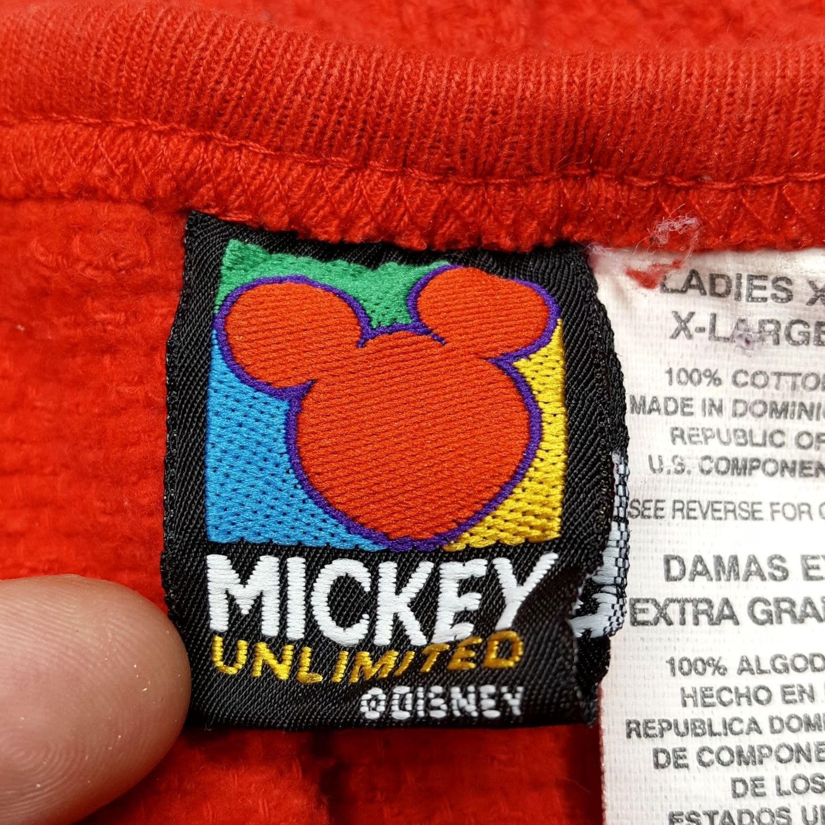 Mickey Unlimited VINTAGE Mickey Mouse Women's XL Cartoon Knit Crewneck Retro Sweatshirt Disney Shirt Size XL / US 12-14 / IT 48-50 - 7 Thumbnail