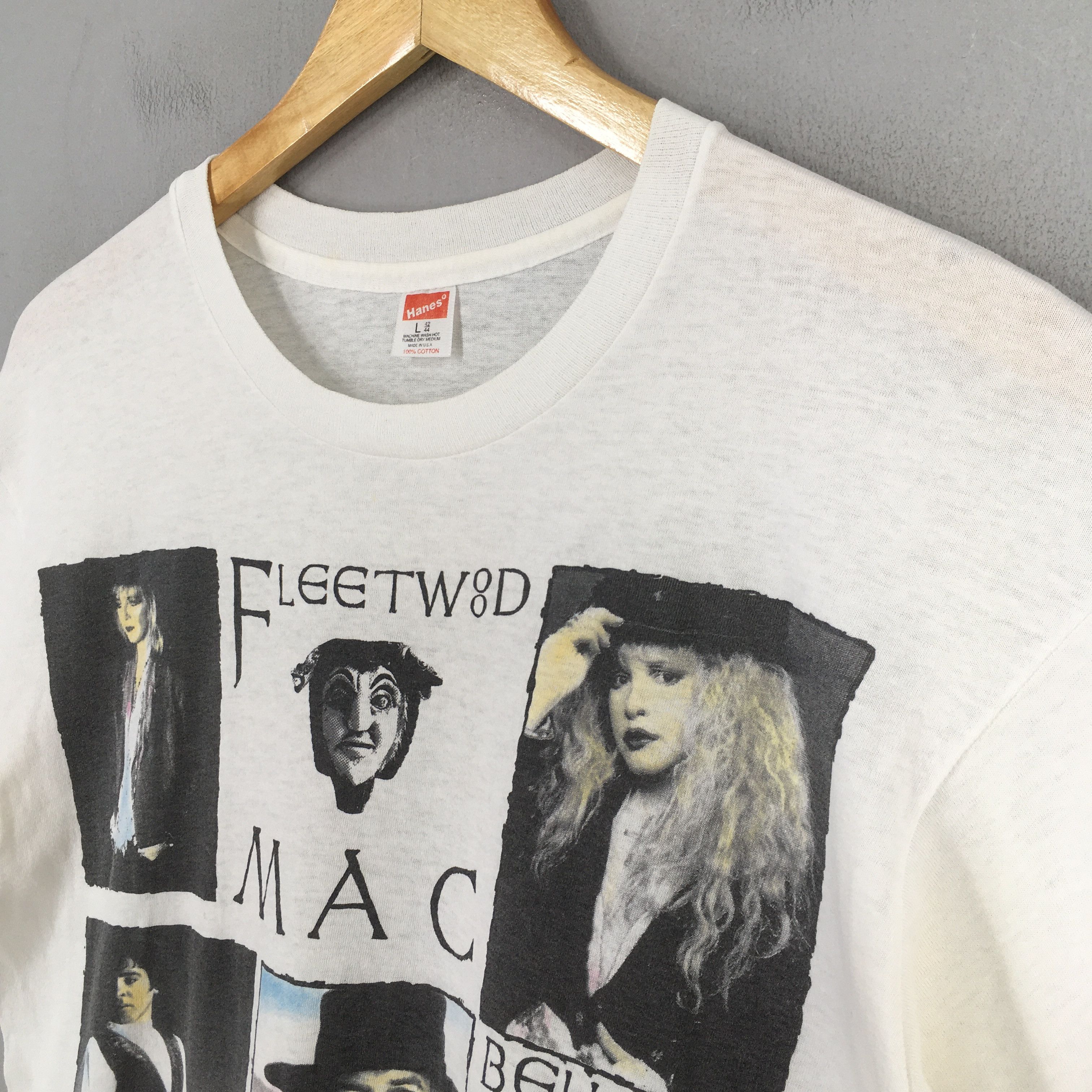 Band Tees × Vintage Vintage 90 Fleetwood Mac Line Up Band White T shirt Large Size US L / EU 52-54 / 3 - 3 Thumbnail