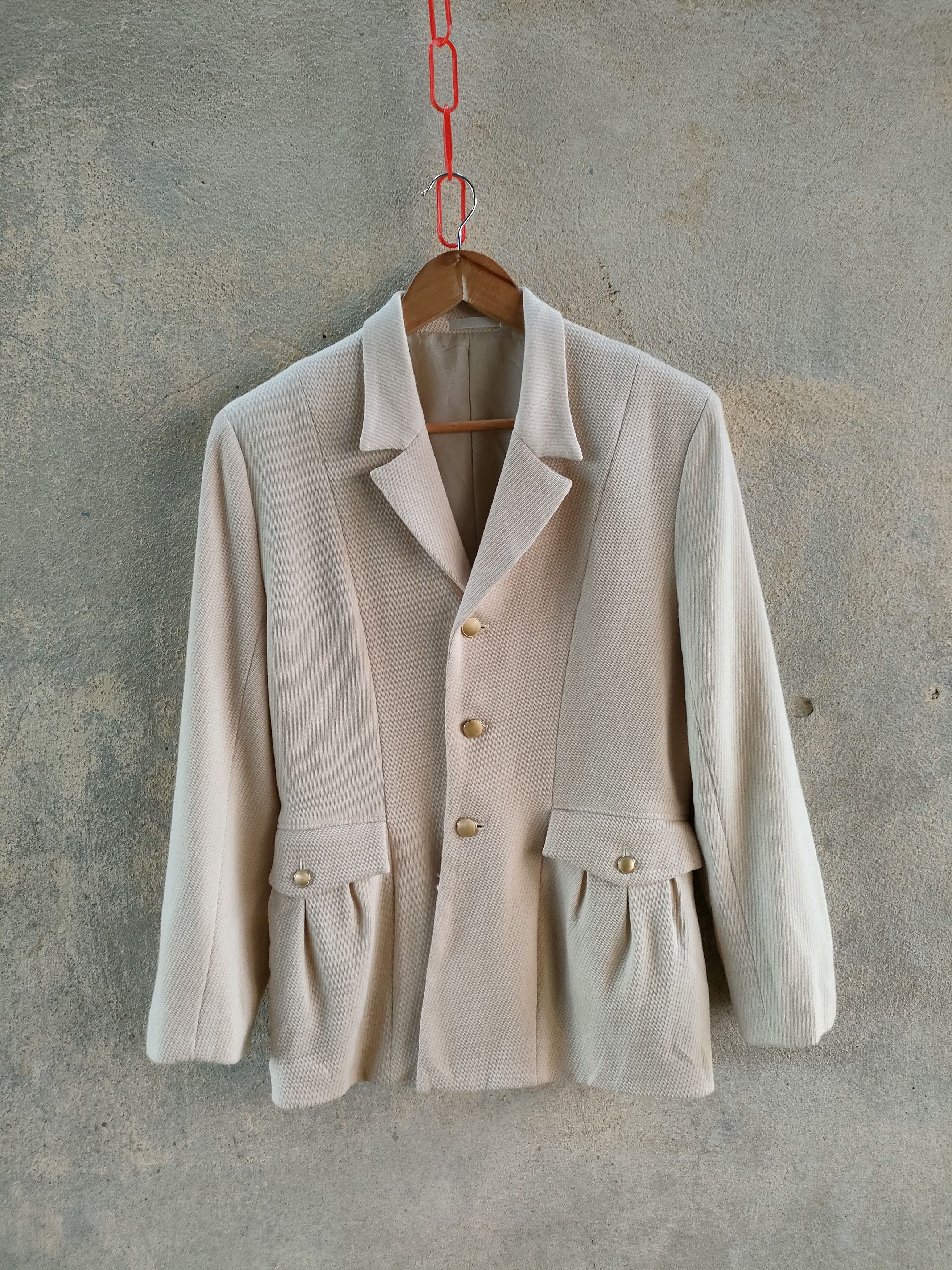 Yohji Yamamoto Y's Bis Wool Cream Jacket Size S / US 4 / IT 40 - 1 Thumbnail