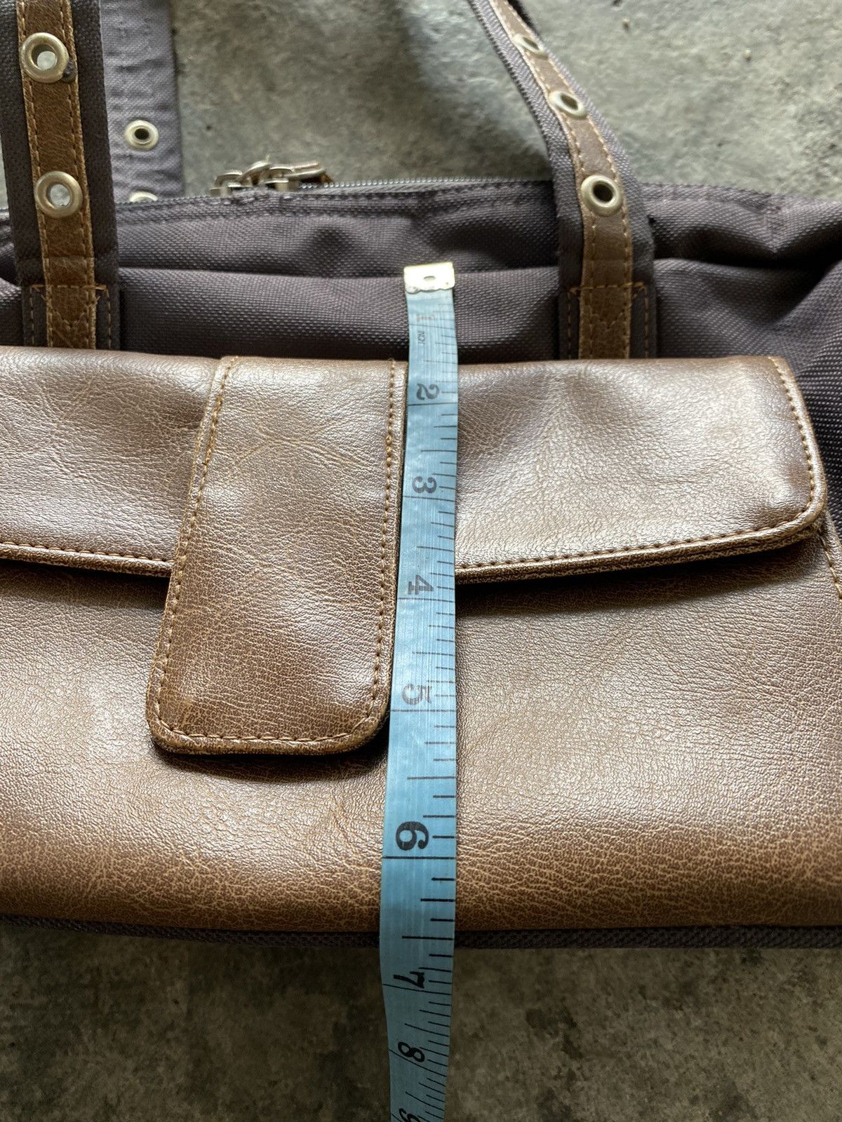 Vintage Japanese Leather Parts Handcarry Bag Size ONE SIZE - 12 Thumbnail