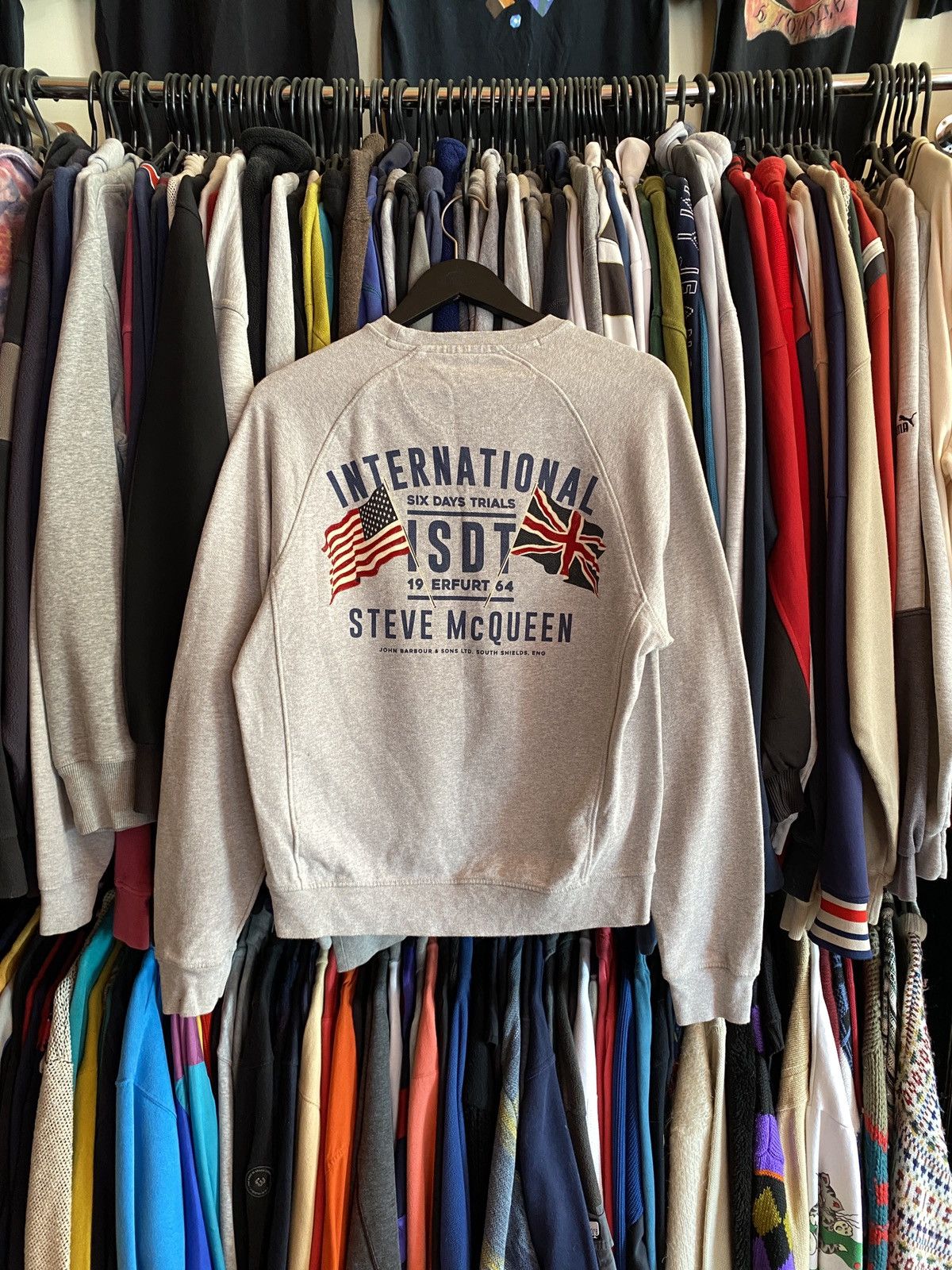 Barbour VINTAGE BARBOUR STEVE MCQUEEN MOTO SWEATSHIRT Size US S / EU 44-46 / 1 - 1 Thumbnail