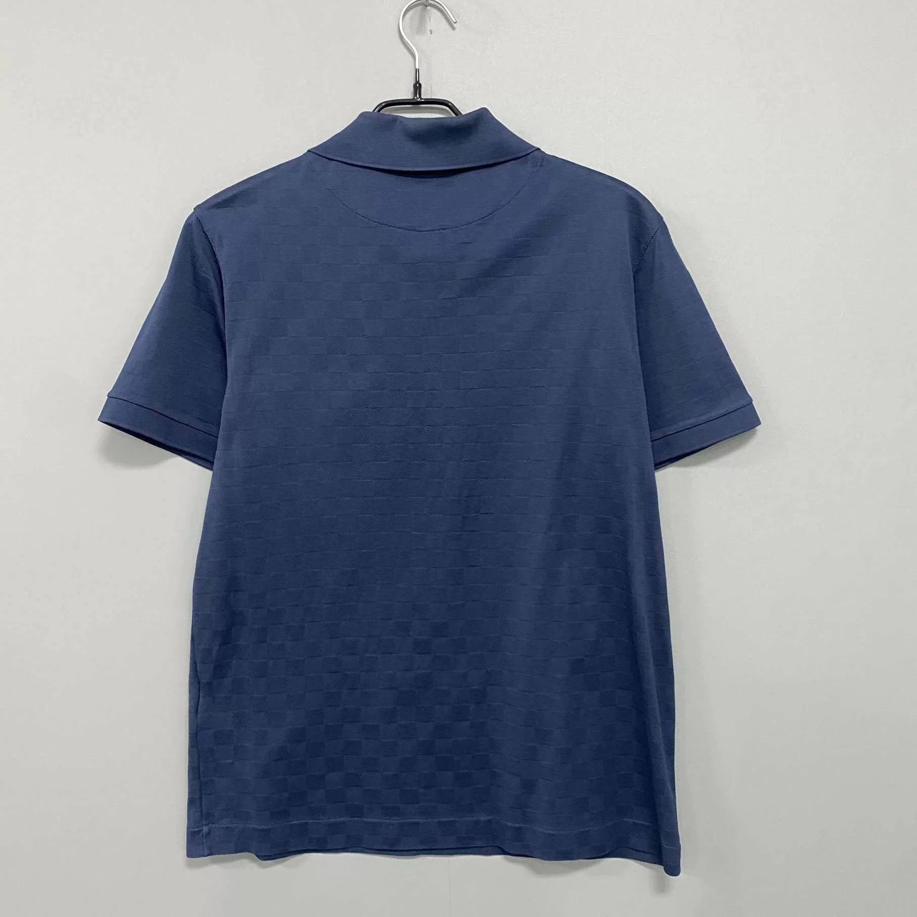 Louis Vuitton LV Navy Checkerboard Short Sleeve T-shirt L Size US L / EU 52-54 / 3 - 3 Thumbnail