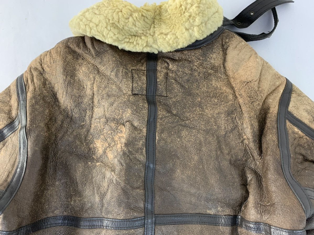 Genuine Leather B-3 Combat Airforce Bomber Jacket Aviator Sherpa Inner Size US M / EU 48-50 / 2 - 12 Thumbnail