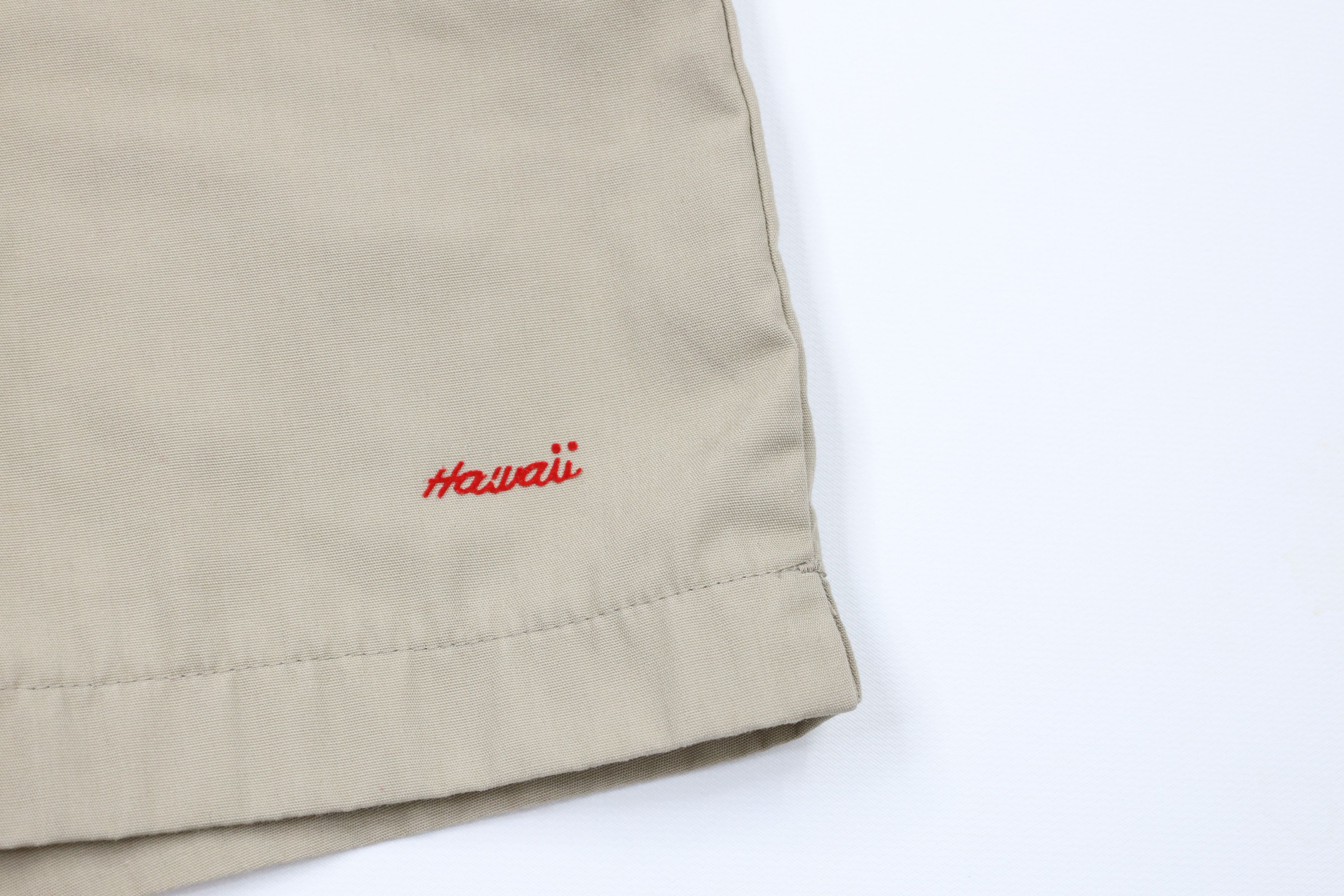 Vintage Vintage 70s Streetwear Out Hawaii Above Knee Shorts Beige Size US 40 / EU 56 - 5 Thumbnail