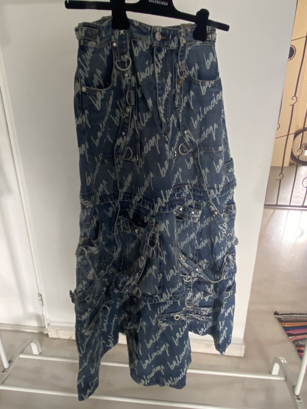 Balenciaga Balenciaga Raver denim skirt Size 36" / US 14 / IT 50 - 2 Thumbnail