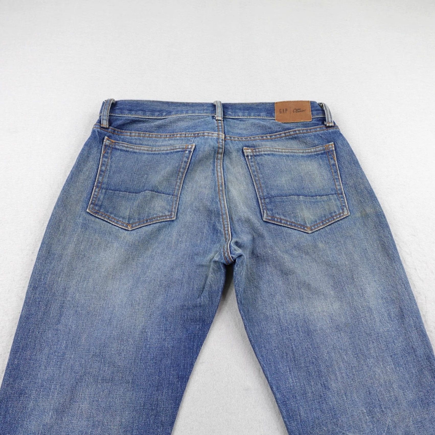 Gap GAP Jeans Mens Slim Fit Straight 30x32 Blue Cone Denim Faded Flex Size US 30 / EU 46 - 5 Thumbnail