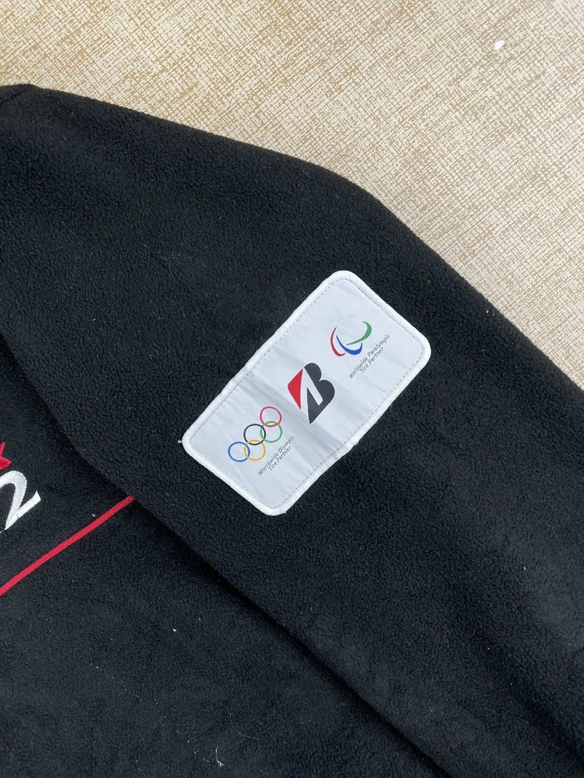 USA Olympics × Vintage Vintage Bridgestone Olympic Racing Fleece Jacket Size US L / EU 52-54 / 3 - 7 Thumbnail