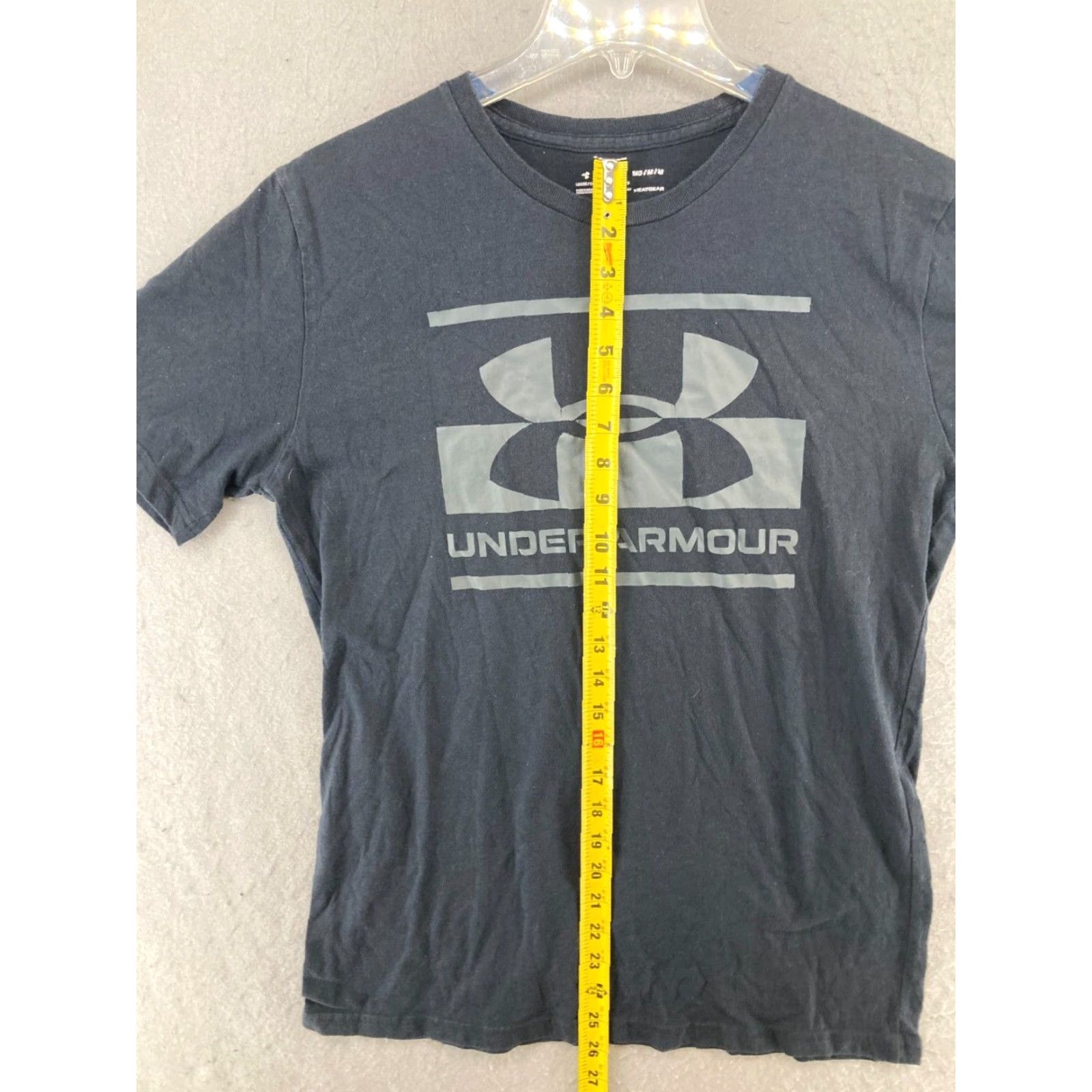 Under Armour Under Armour HeatGear Shirt Mens M Black Logo Athletic Tee Size US M / EU 48-50 / 2 - 3 Thumbnail