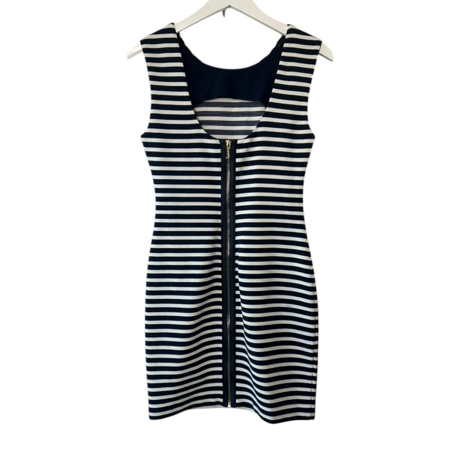 Juicy Couture Juicy Couture Regal Angel Navy Stripe Ponte Dress Small Size S / US 4 / IT 40 - 4 Thumbnail
