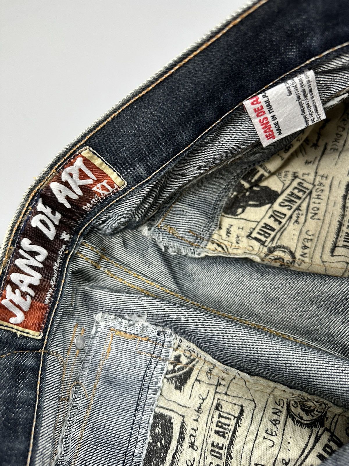 If Six Was Nine Tactical Bondage Multi Pocket Jeans De Art Size US 33 - 11 Thumbnail