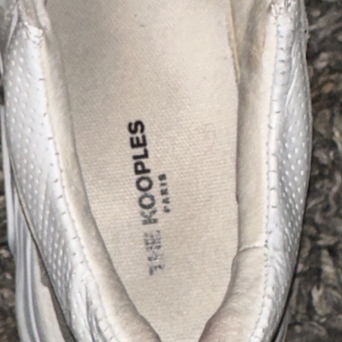 The Kooples The Kooples White Leather Chunky Sole Sneakers size 40 EU Size US 9 / IT 39 - 9 Thumbnail