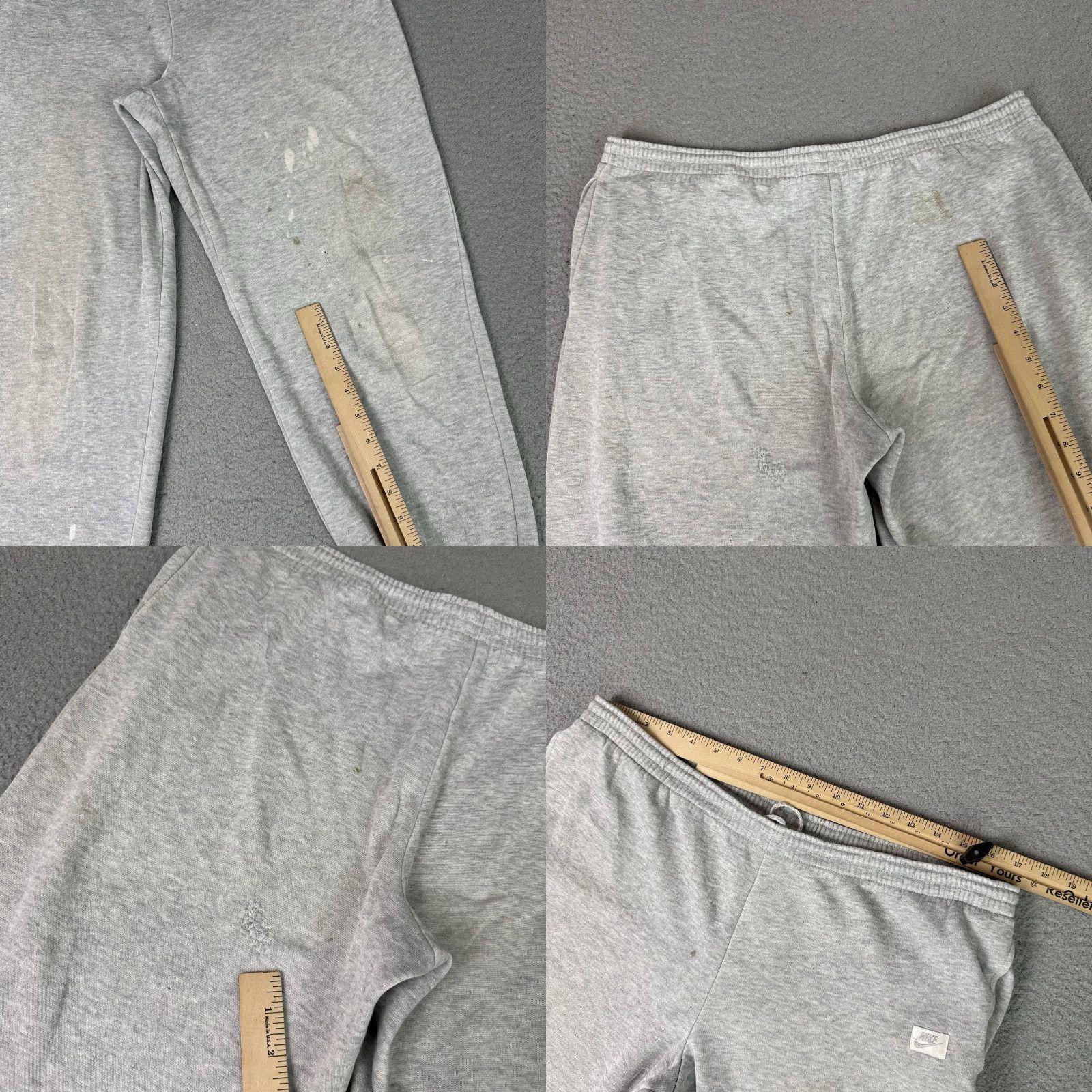 Nike VINTAGE Nike Sweatpants Mens XL Gray SWOOSH Logo Joggers Athletic Sports Pants Size US 36 / EU 52 - 9 Thumbnail
