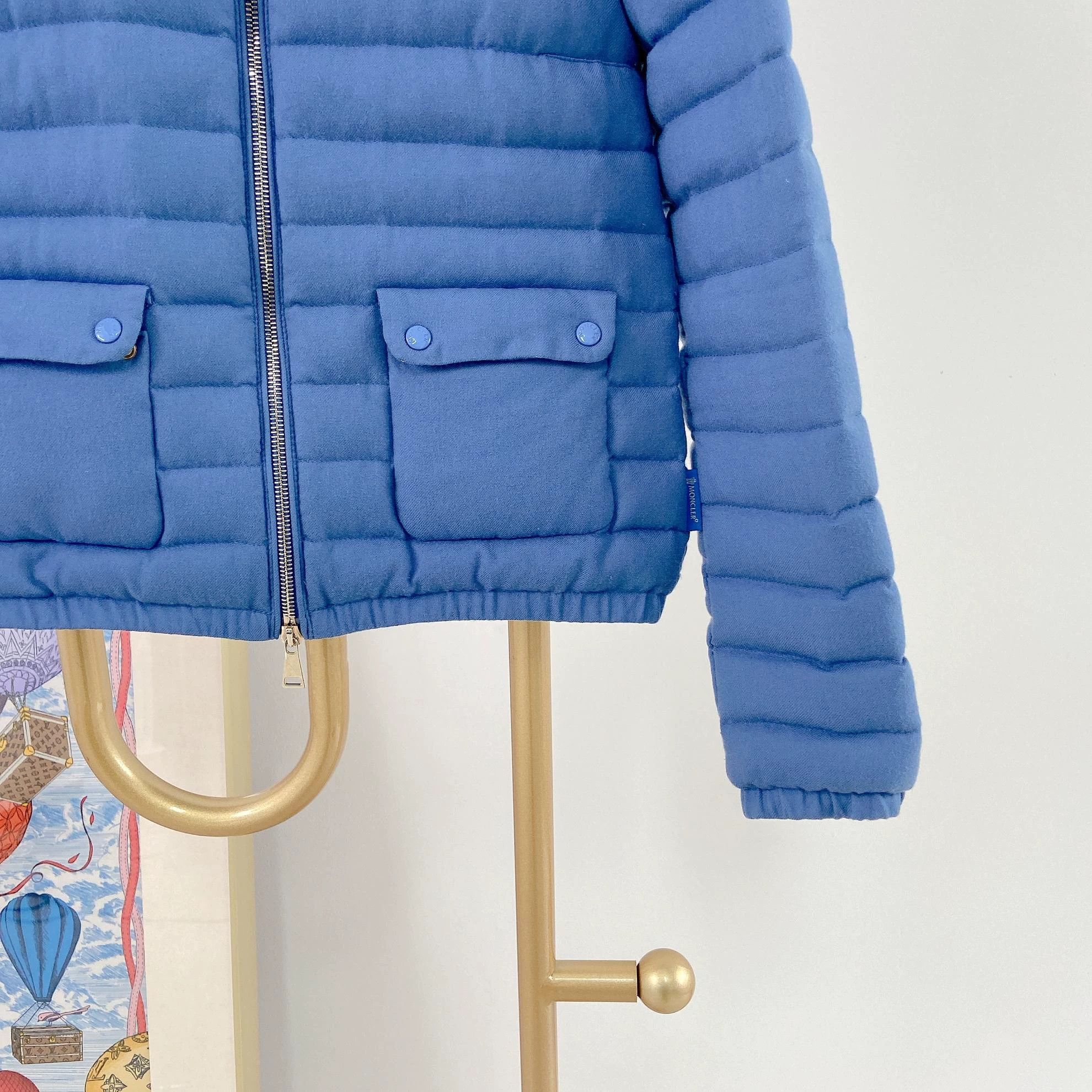 Moncler Moncler Blue Down Jacket 0 6972 Size XS / US 0-2 / IT 36-38 - 4 Thumbnail