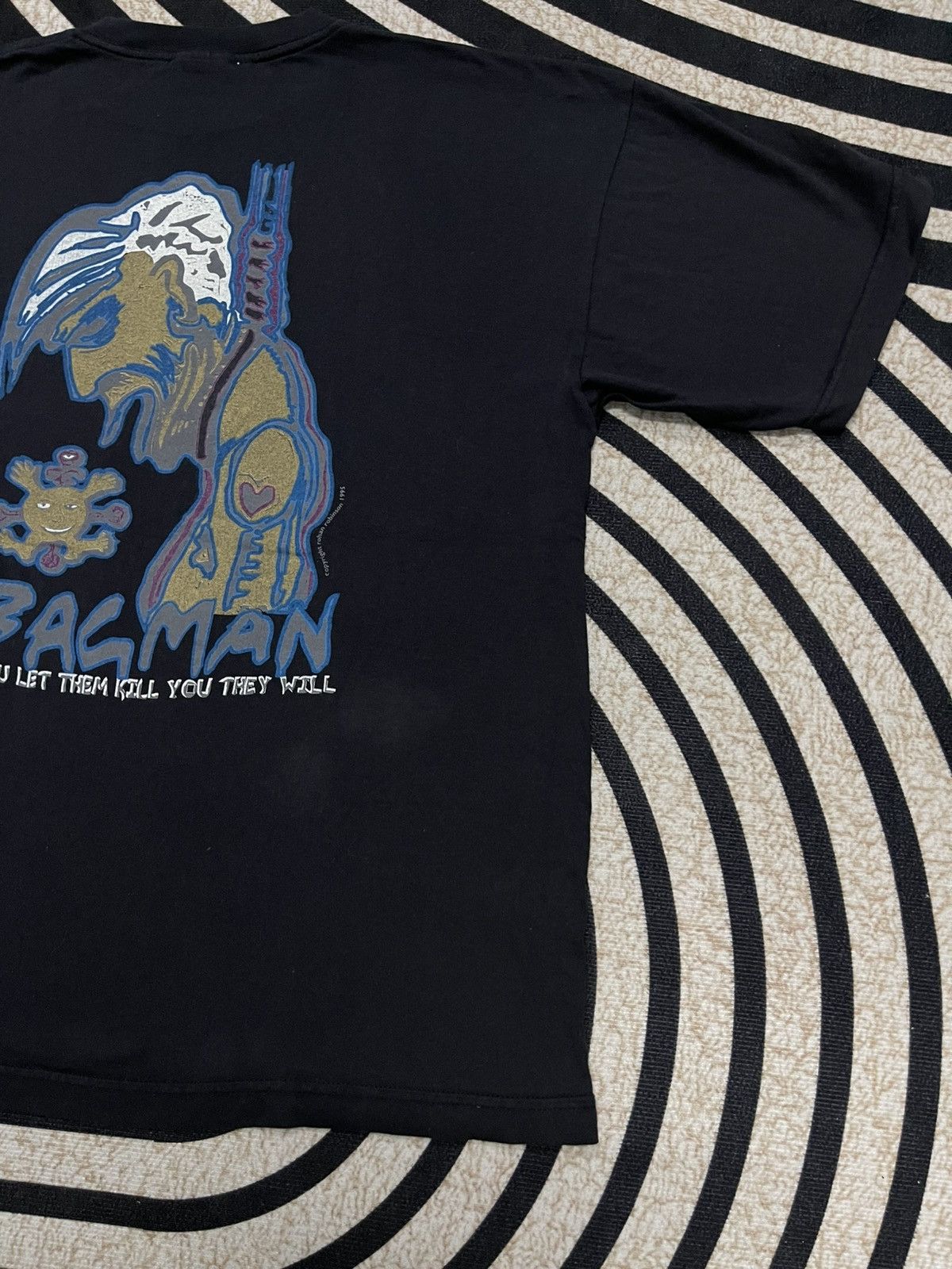 Other 1995 ROHAN ROBINSON BAG MAN “IF LET THEM KILL YOU THEY WILL” Size US L / EU 52-54 / 3 - 12 Thumbnail