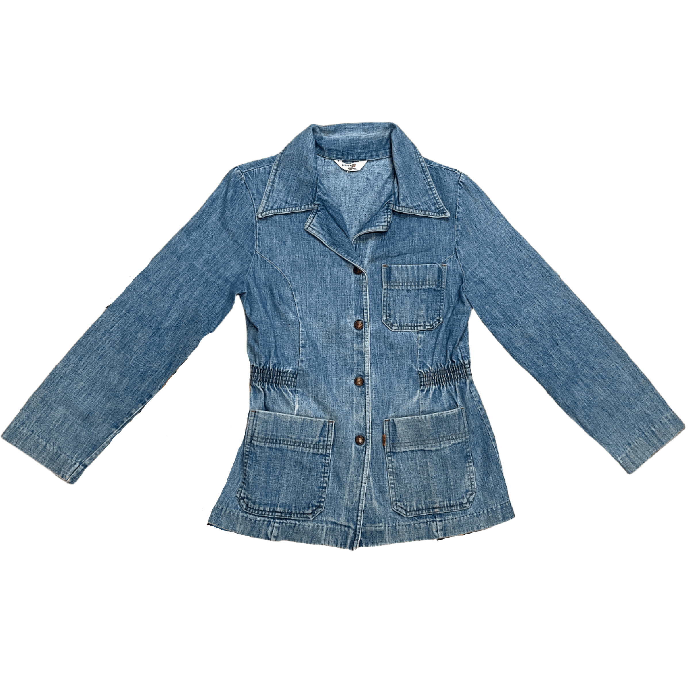 Levi's Amazing Rare 70s Levi's Orange Tab Vintage Denim Jacket With Elasticated Waist Size S Size S / US 4 / IT 40 - 1 Thumbnail