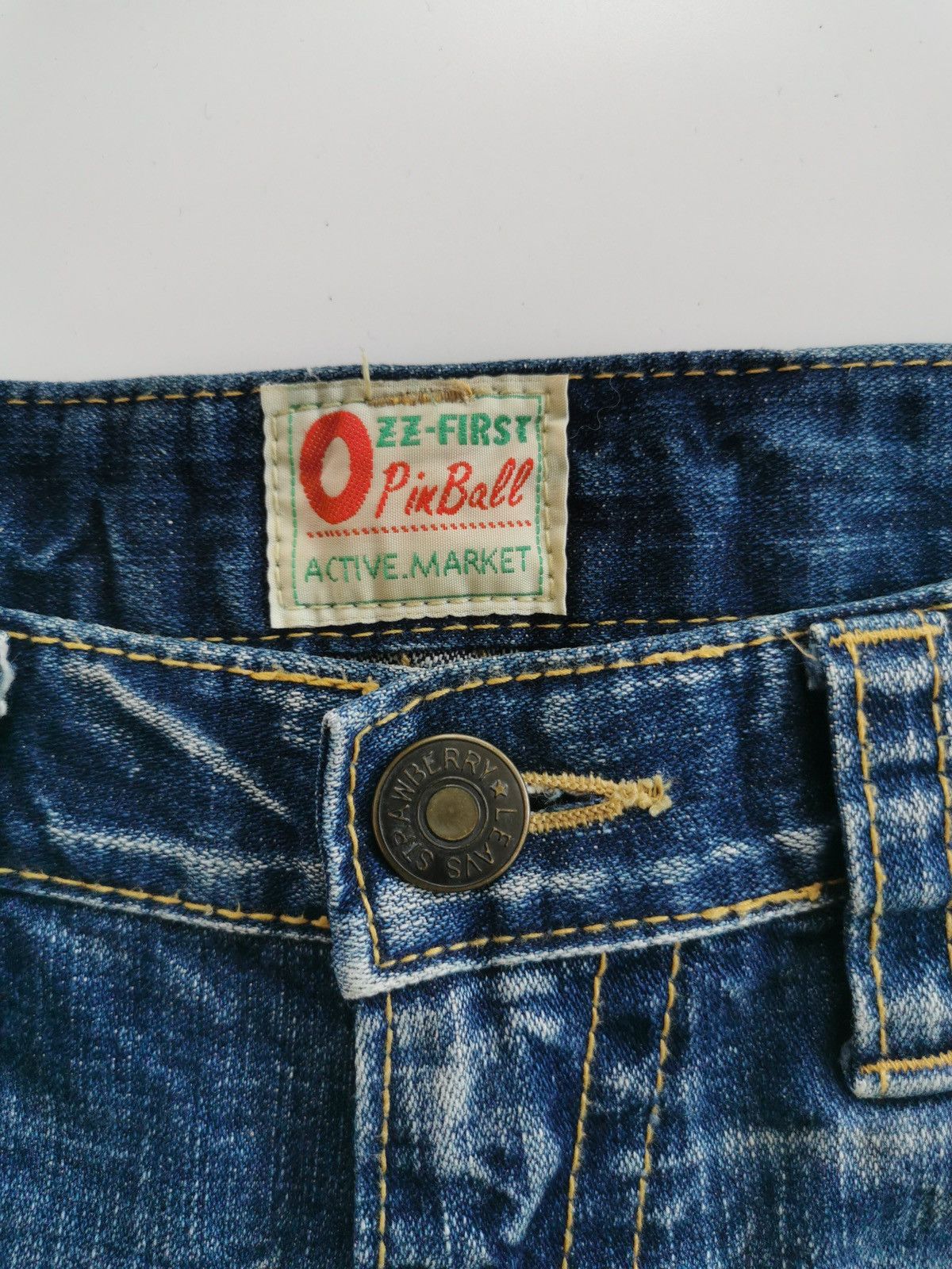 Japanese Brand Ozz First Pinball Japan Bootcut Denim Jeans Size US 32 / EU 48 - 7 Thumbnail