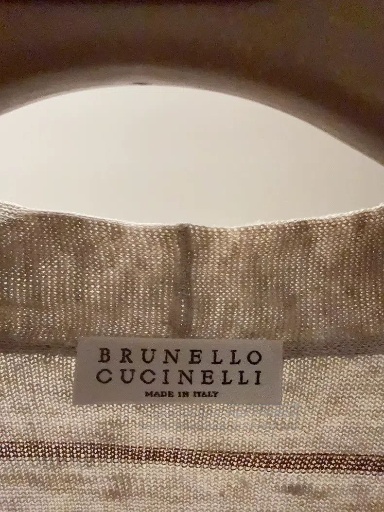 Brunello Cucinelli Brunello Cucinelli Striped linen cardigan Size S / US 4 / IT 40 - 4 Thumbnail