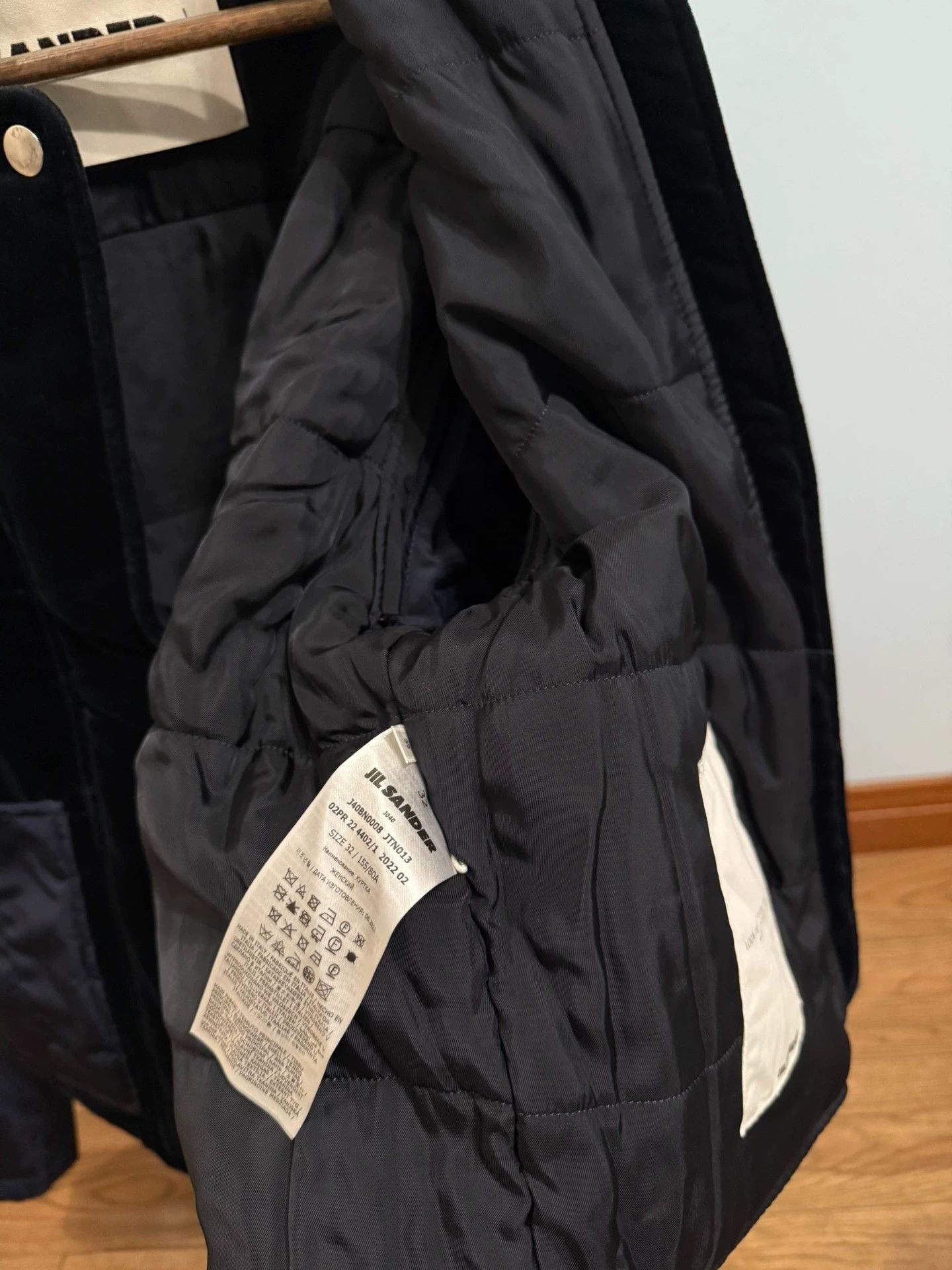 Jil Sander Jil Sander velvet oversize jacket removable sleeves vest Size XXS / US 00 / IT 34 - 3 Thumbnail