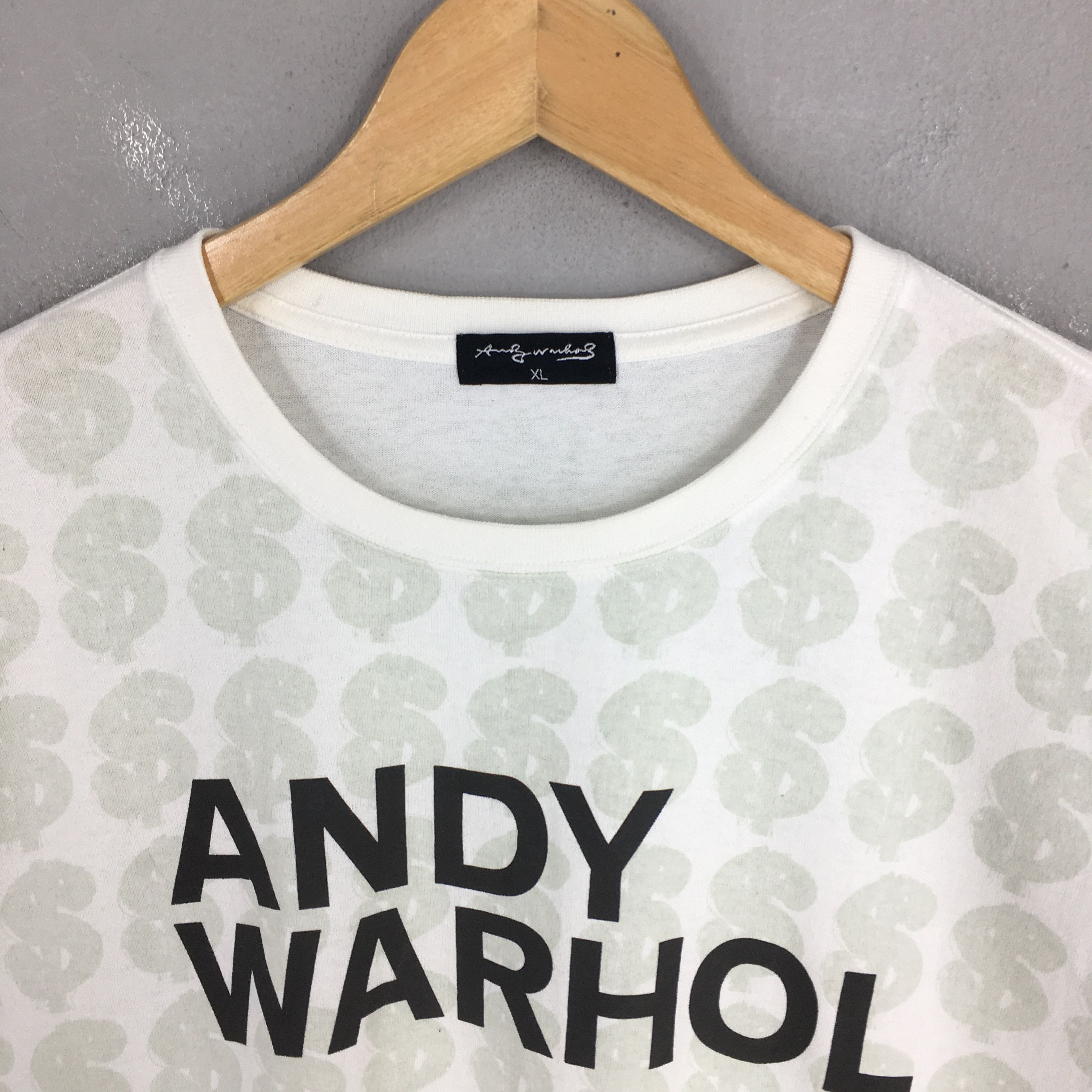 Andy Warhol Vintage Andy Warhol Money Dollar Art White T shirt XLarge Size US XL / EU 56 / 4 - 2 Thumbnail