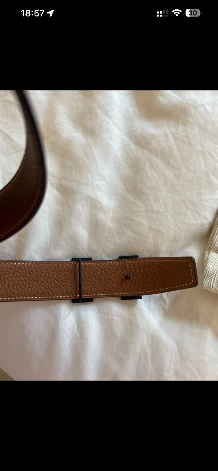 Hermes Hermes reversible belt Size 32 - 8 Thumbnail