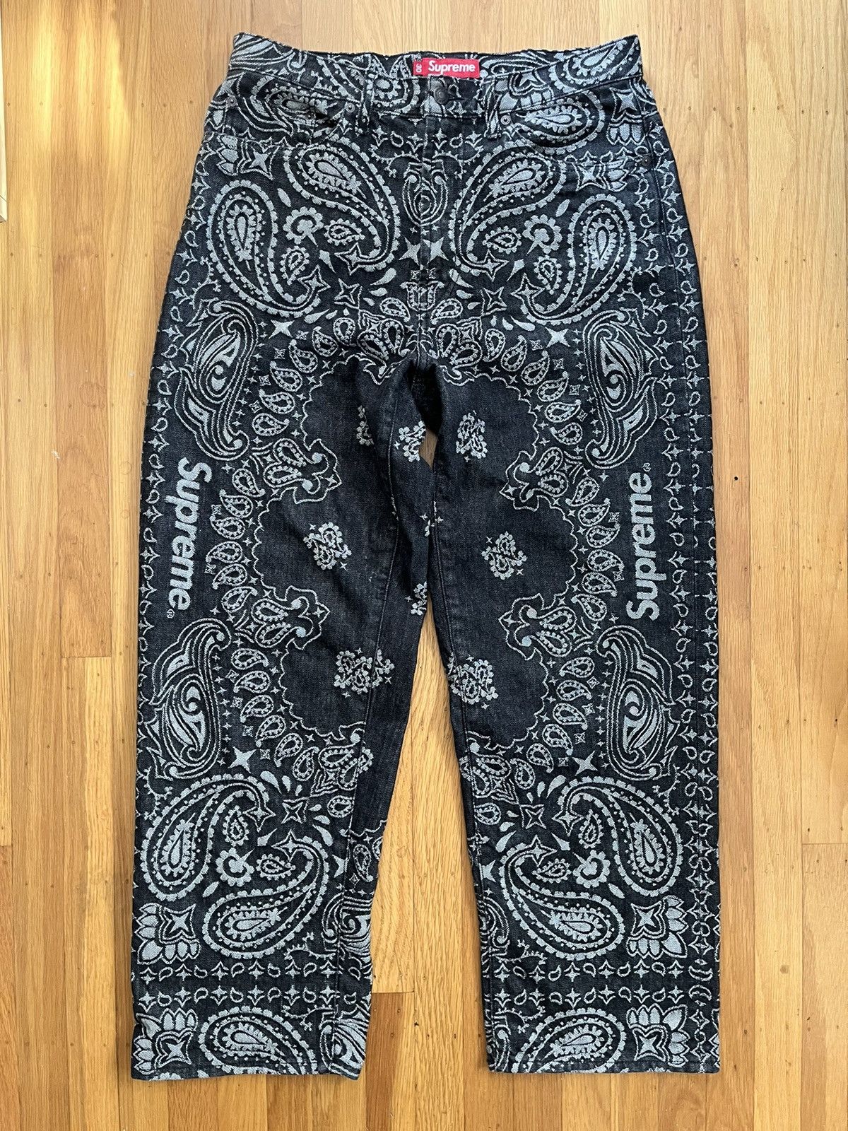 Supreme Bandana Jacquard Baggy Jean