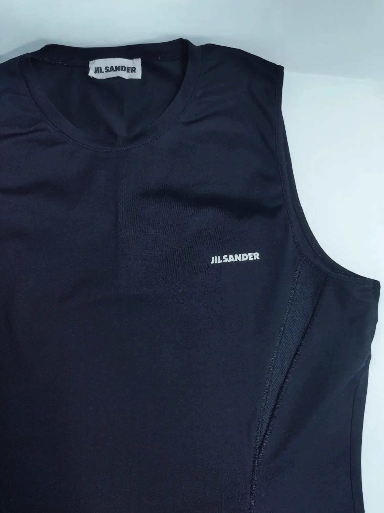 Jil Sander Jil Sander Logo Print Sport Tank TopMiu miu Sleeveless Shirt Size US M / EU 48-50 / 2 - 1 Thumbnail