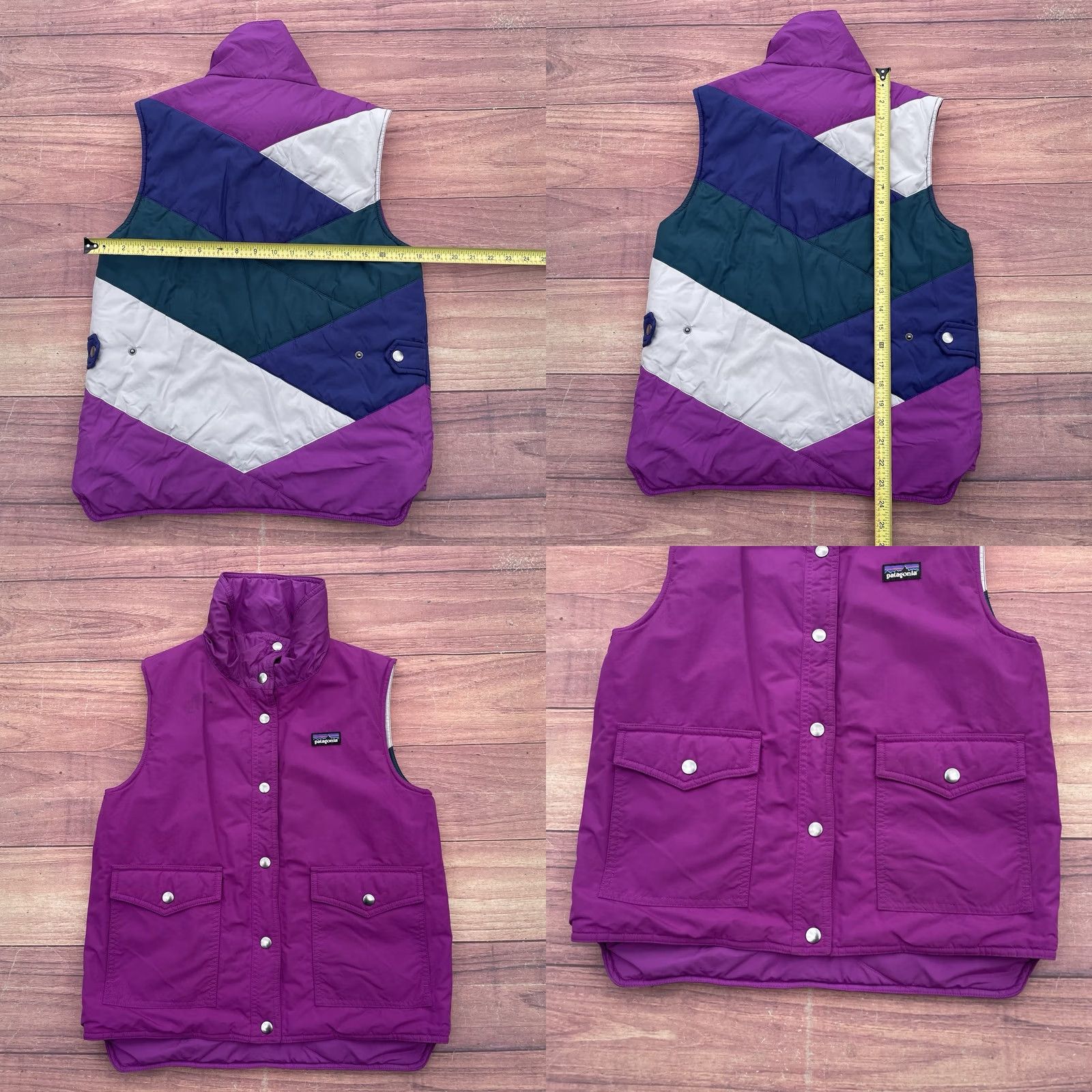Patagonia Patagonia Reversible Puffer Vest Women Mirror Lake Purple Size Small Vest Size S / US 4 / IT 40 - 8 Thumbnail