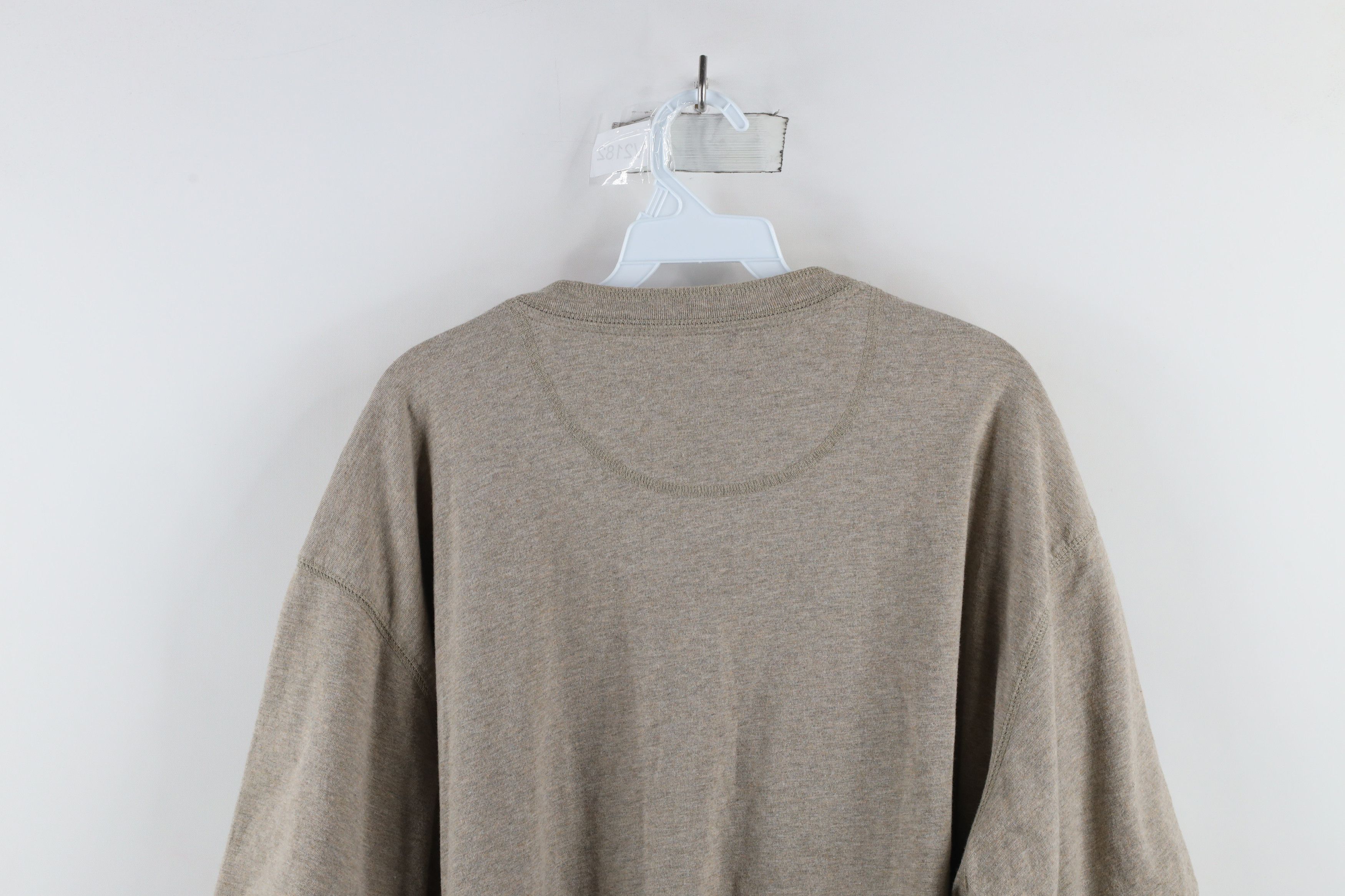 Vintage Vintage 90s Streetwear Short Sleeve Henley T-Shirt Beige Size US XL / EU 56 / 4 - 7 Thumbnail