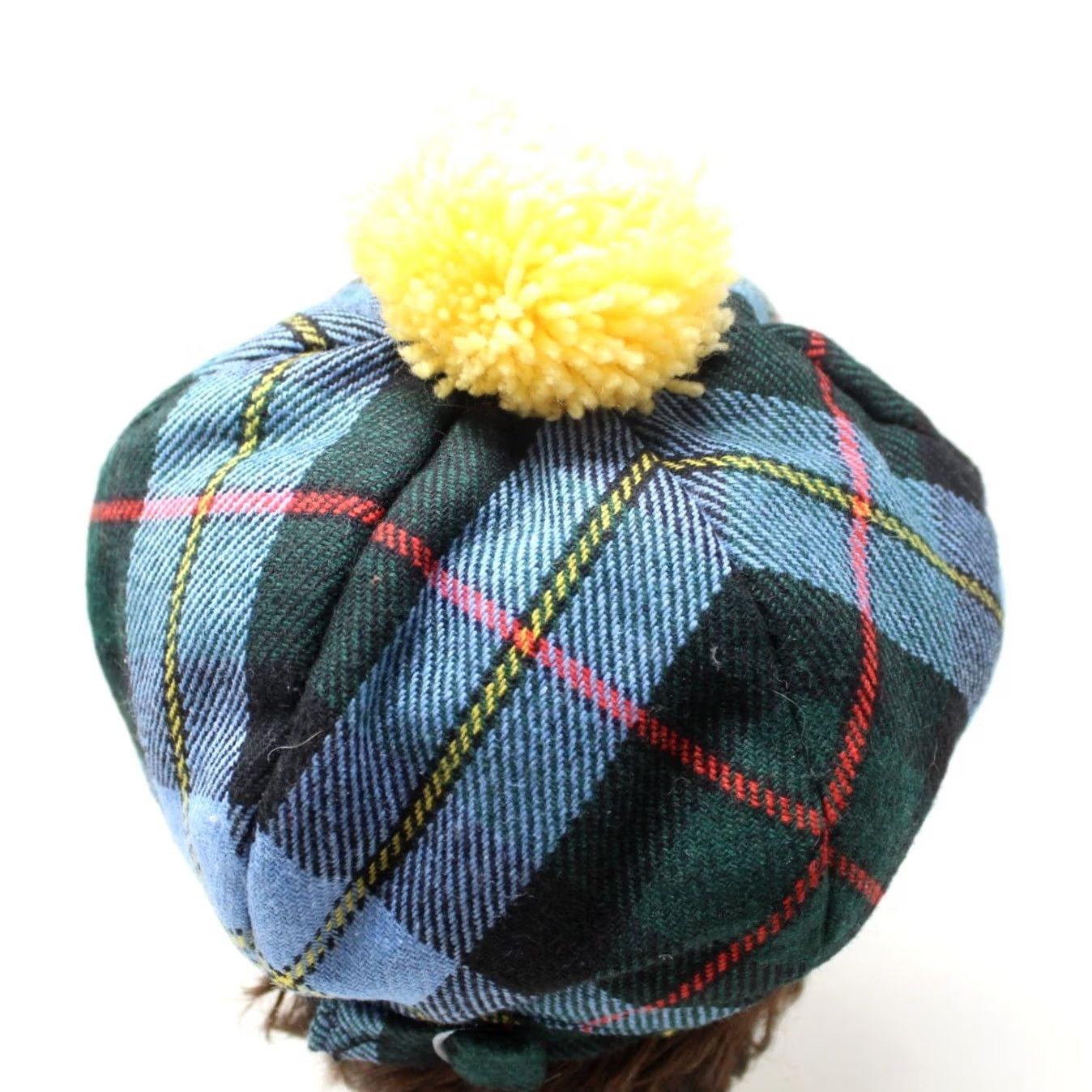 Vintage VTG Royal Troon 1989 British Open Hat Plaid Newsboy Cap Wool/Cotton Blue Green Red Yellow Men Adjustable One Size Crew/Newsboy Cap Men Size ONE SIZE - 6 Thumbnail