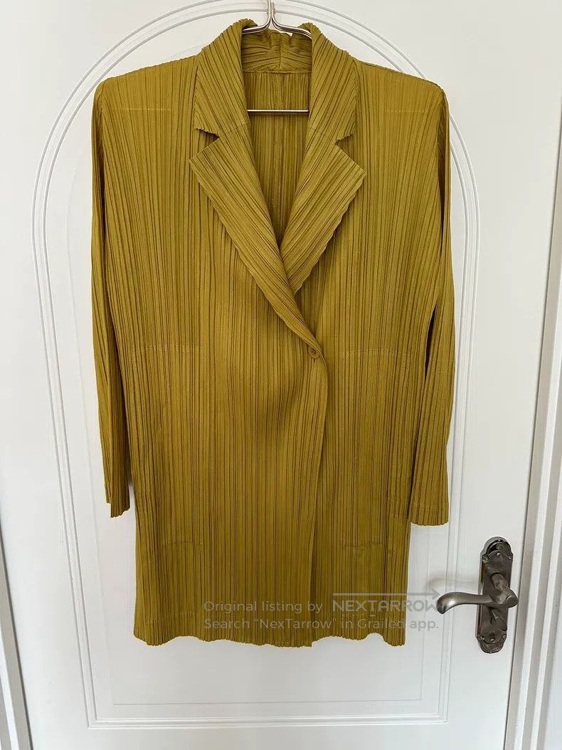 Issey Miyake Issey Miyake Yellow Cardigan Size M / US 6-8 / IT 42-44 - 2 Thumbnail