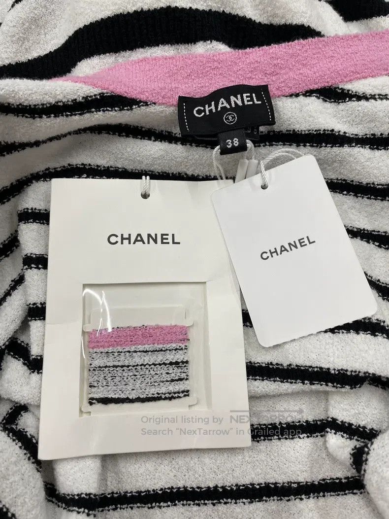 Chanel Chanel 24S striped fake two-piece suspender skirt Size XS / US 0-2 / IT 36-38 - 4 Thumbnail