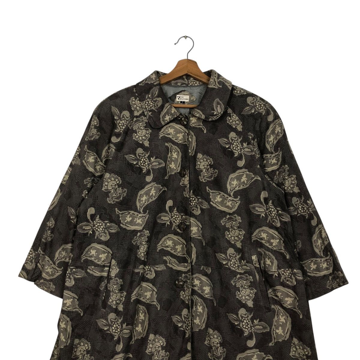 Japanese Brand 🔥VINTAGE LONG JACKET OVERPRINT YUKI BELLE ISSEY MIYAKE Size M / US 6-8 / IT 42-44 - 6 Thumbnail