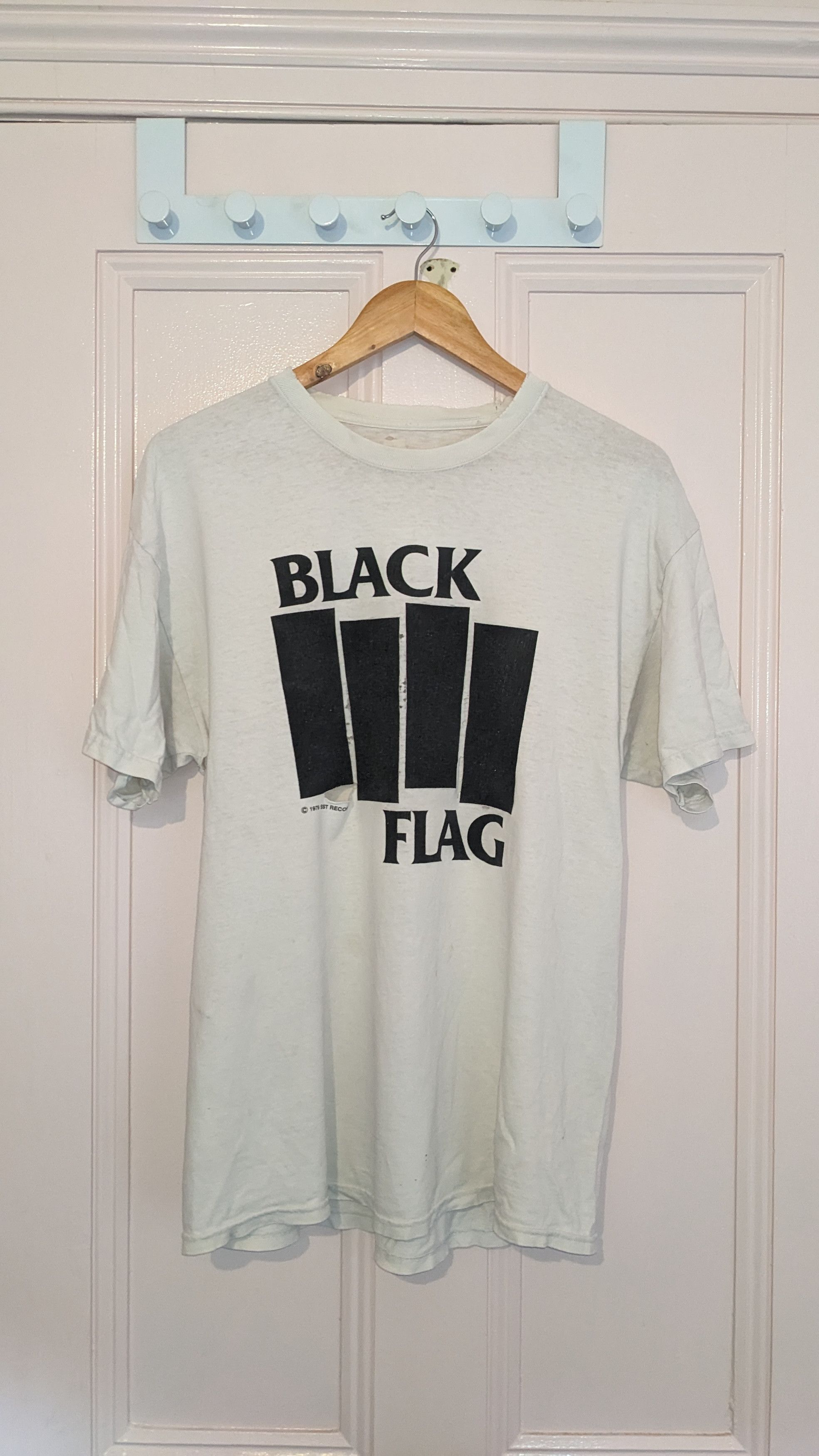 Vintage Black Flag band t shirt Size US XL / EU 56 / 4 - 3 Thumbnail