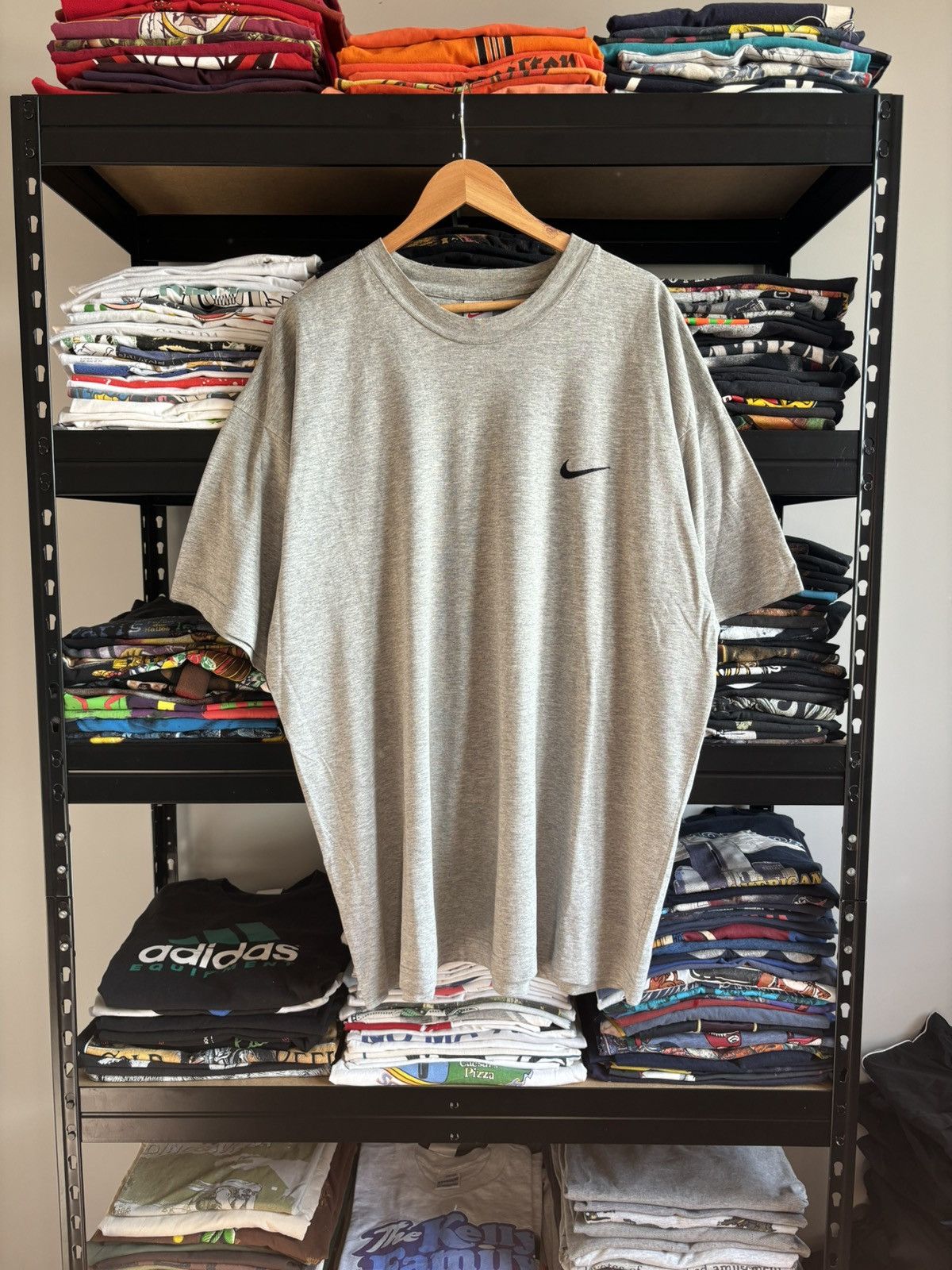 Nike × Vintage Rare Vintage T-Shirt Nike Centr Logo Small Swoosh Y2K Drill Size US XXL / EU 58 / 5 - 1 Thumbnail