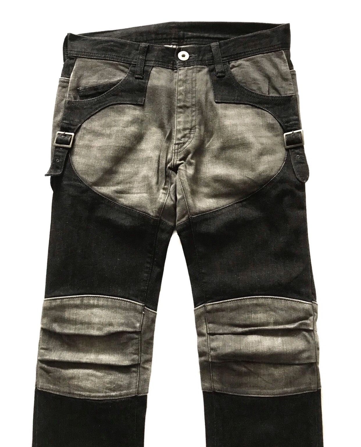 14th Addiction × 20471120 × Beauty Beast JAPANESE BRAND LYRIC MOTOR BIKE STYLE PANTS Size US 31 - 3 Thumbnail