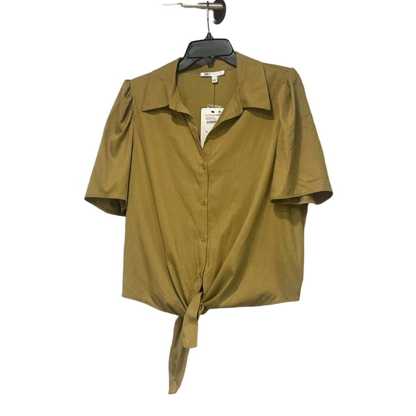 Other DR2 By Daniel Rainn Puff Sleeve Button-up Shirt In Golden Kh Size L / US 10 / IT 46 - 8 Thumbnail