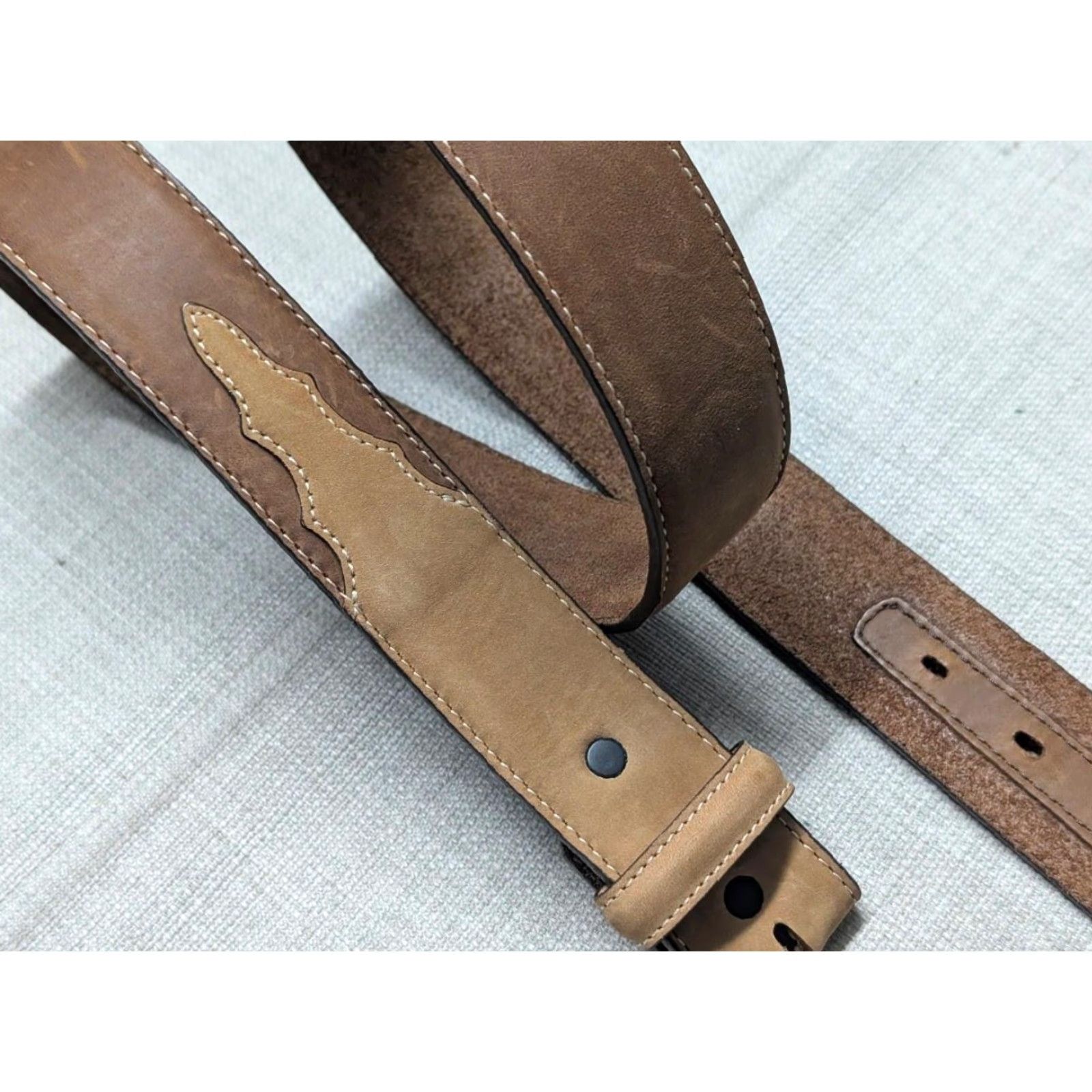 Cody James VINTAGE Cody James belt Western Belt 42 Men Brown Leather Cowhide USA made with buckle Western pattern Decade - Mens Size 42 - 2 Thumbnail