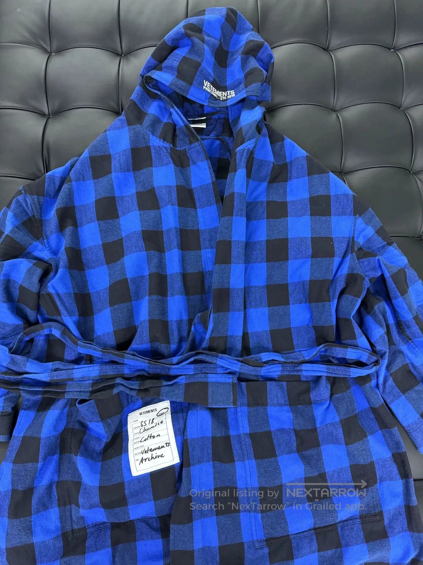 Vetements Vetements 18SS Bathrobe in Blue. Size US M / EU 48-50 / 2 - 1 Thumbnail