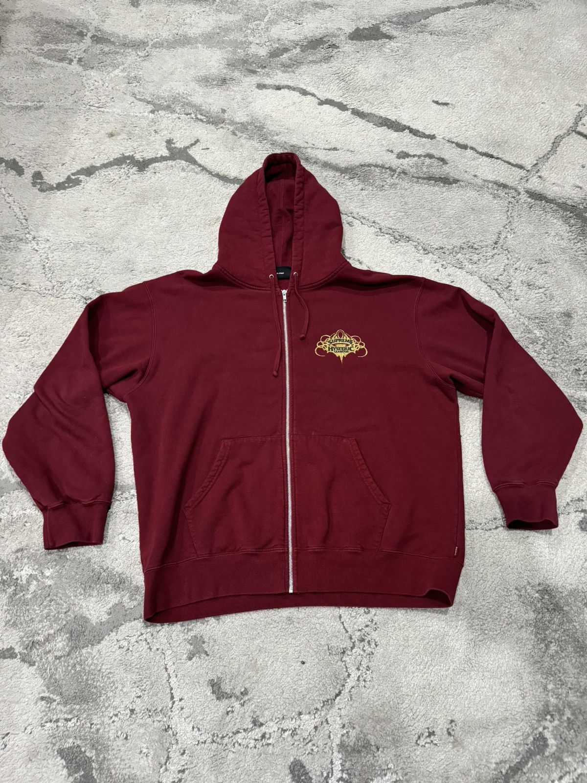 Hysteric Glamour × Supreme Supreme Hysteric Glamour burgundy zip 