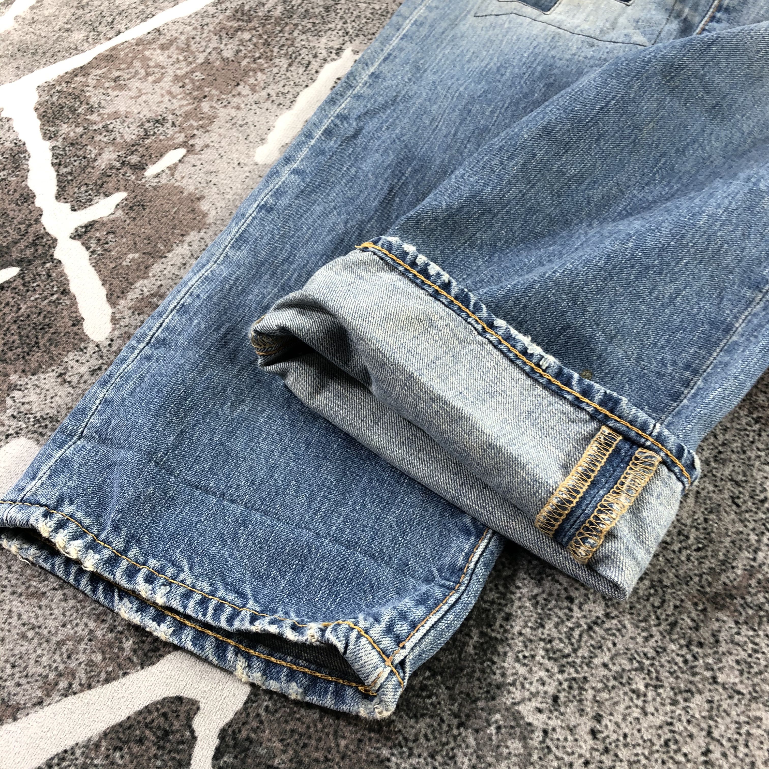 Levi's Vintage Levi's 502 Jeans Patchwork Distress Denim KJ1401 Size US 34 / EU 50 - 7 Thumbnail