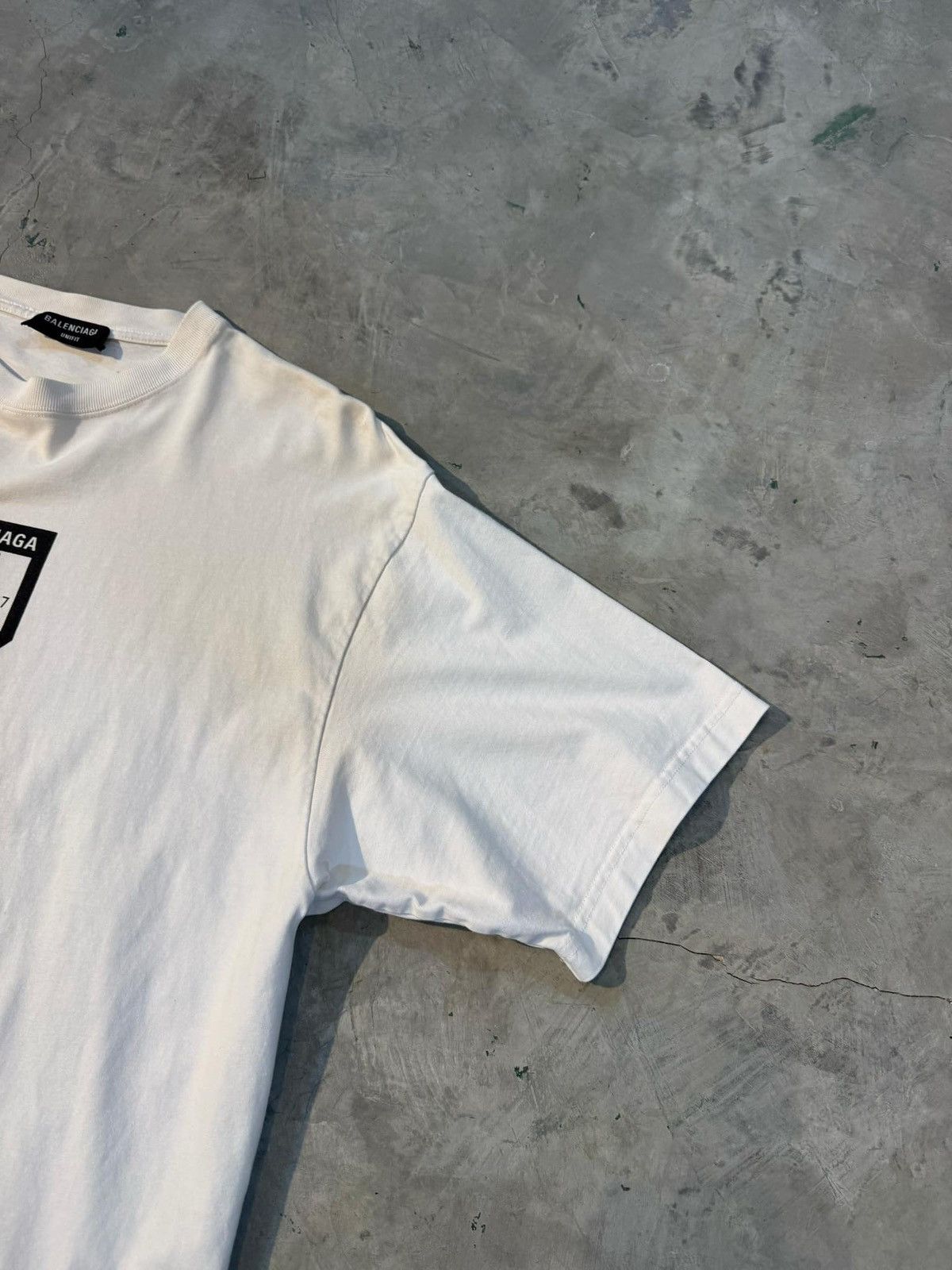 Balenciaga Balenciaga Scissors Logo white tee Size US XS / EU 42 / 0 - 2 Thumbnail