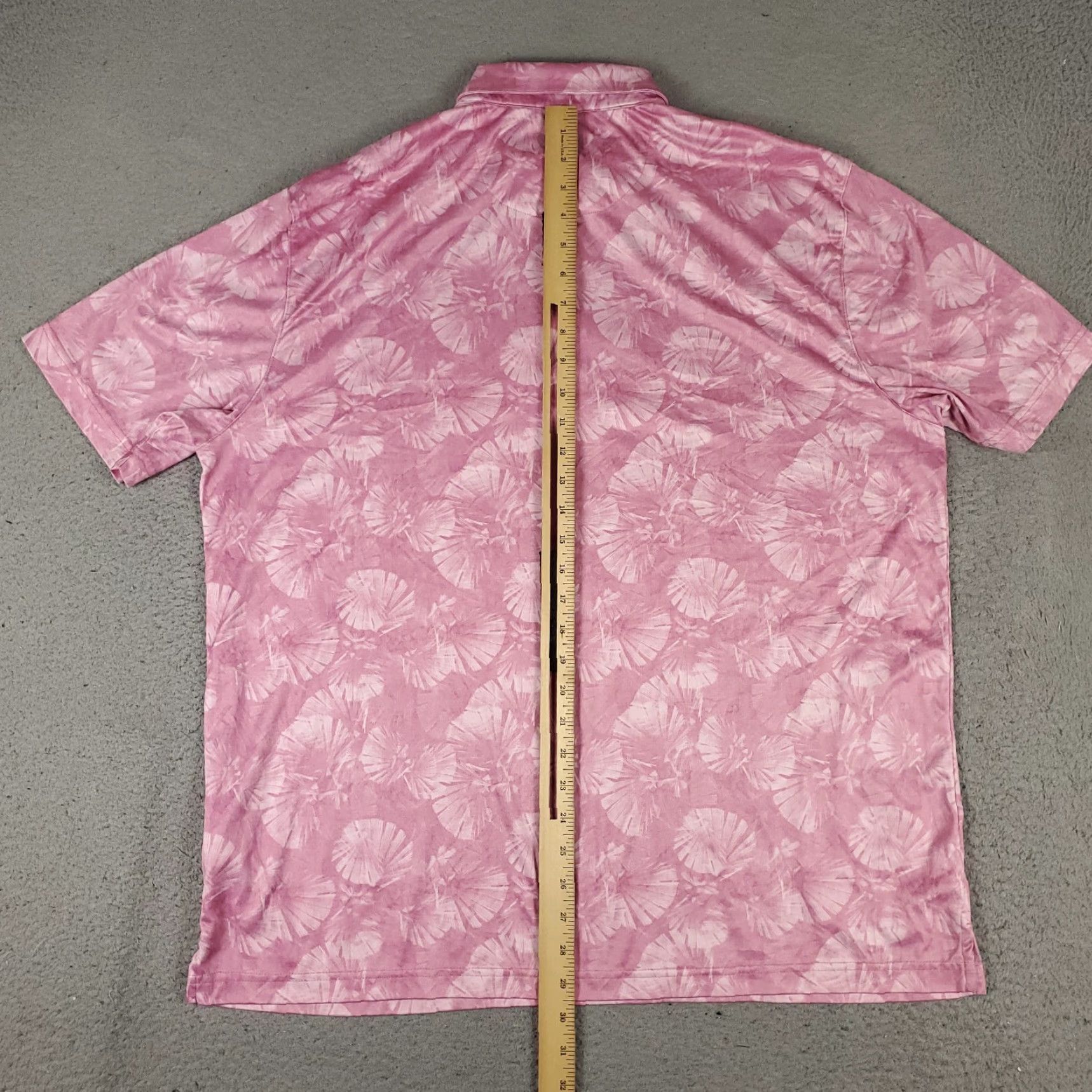 Vintage Greg Norman Polo Shirt Mens XL Pink Abstract Polo Shirt Short Sleeve Casual Golf Geometric Modern Preppy 90s? Size US XL / EU 56 / 4 - 4 Thumbnail