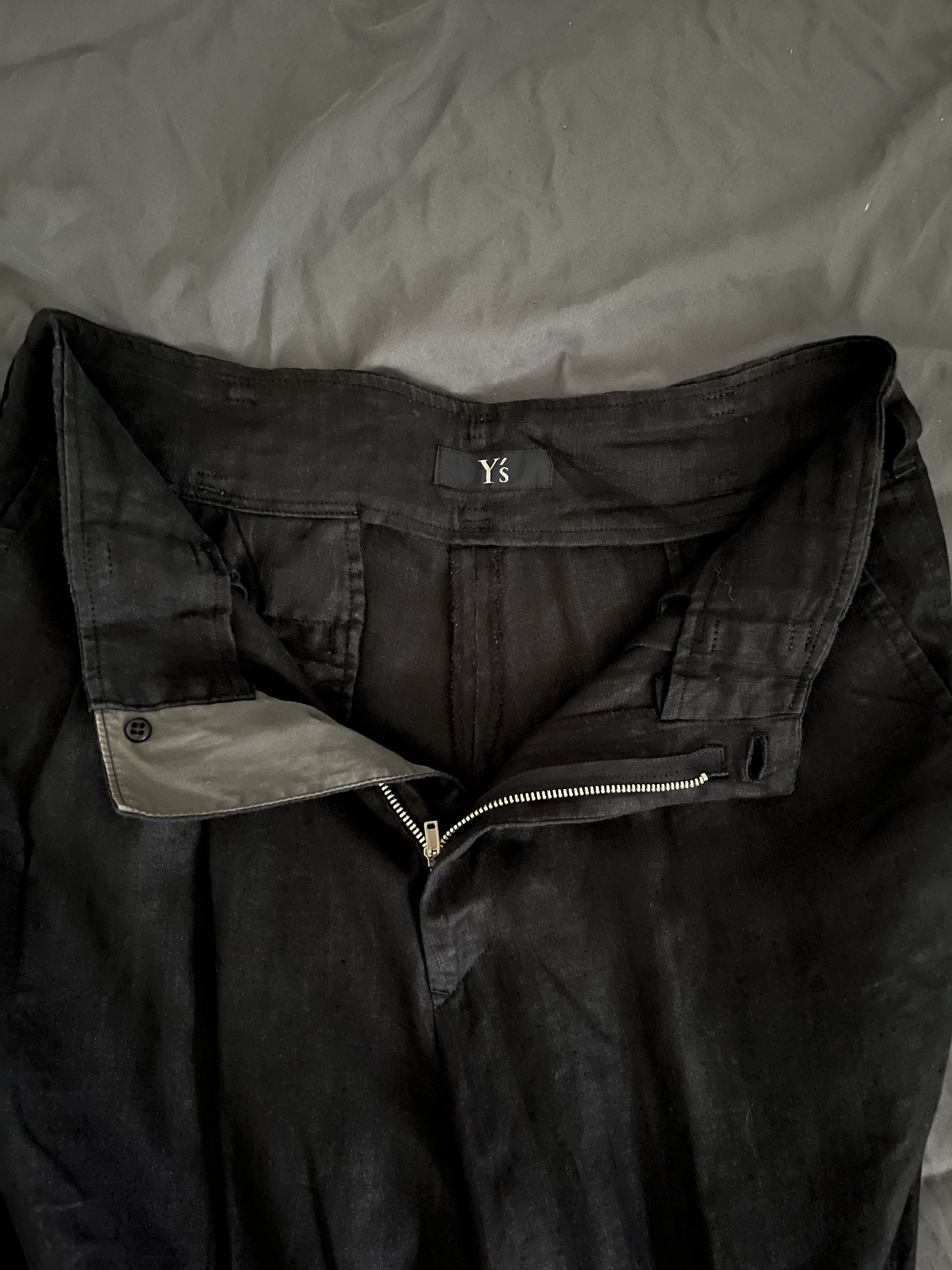 Yohji Yamamoto Y's Linen Dropcrotch Trousers Size US 30 / EU 46 - 4 Thumbnail