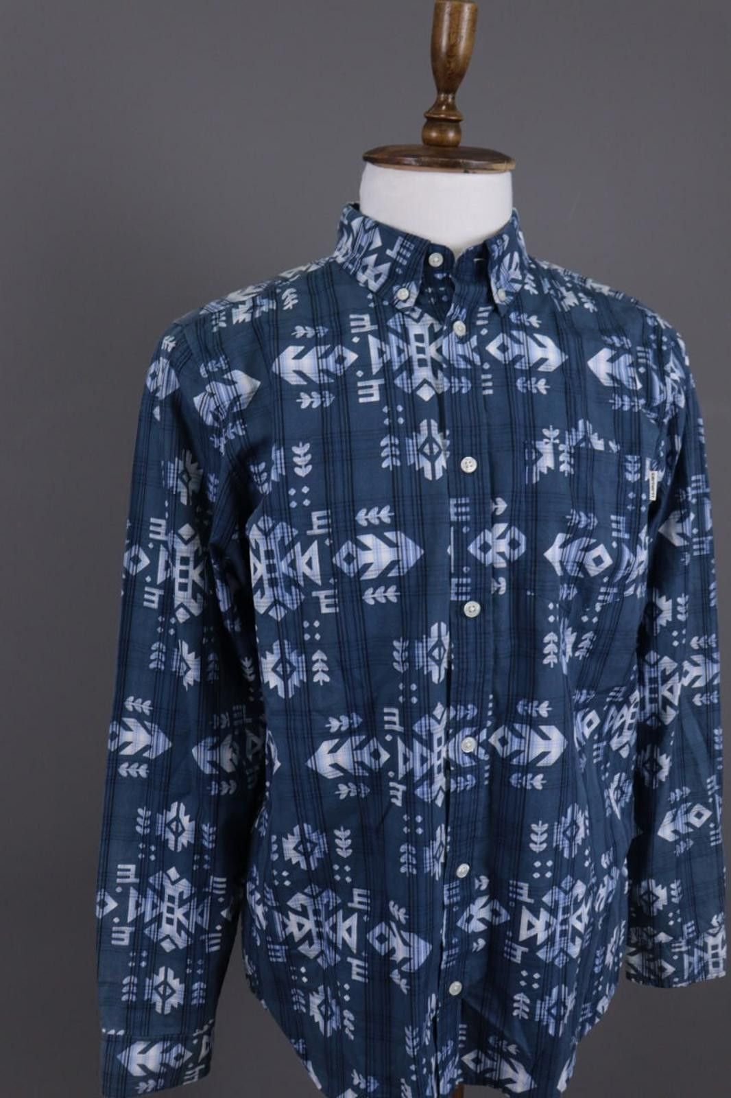 Carhartt Carhartt Regular Ross Shirt Abstract Down Shirt Size L Size US L / EU 52-54 / 3 - 6 Thumbnail