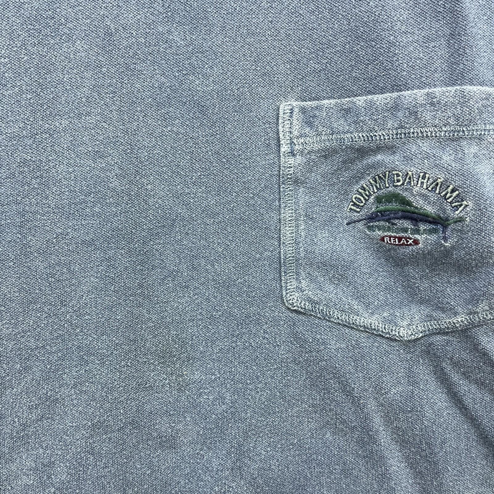 Tommy Bahama Vintage 90s Tommy Bahama Fish Pocket T-Shirt Faded Large Size US L / EU 52-54 / 3 - 5 Thumbnail