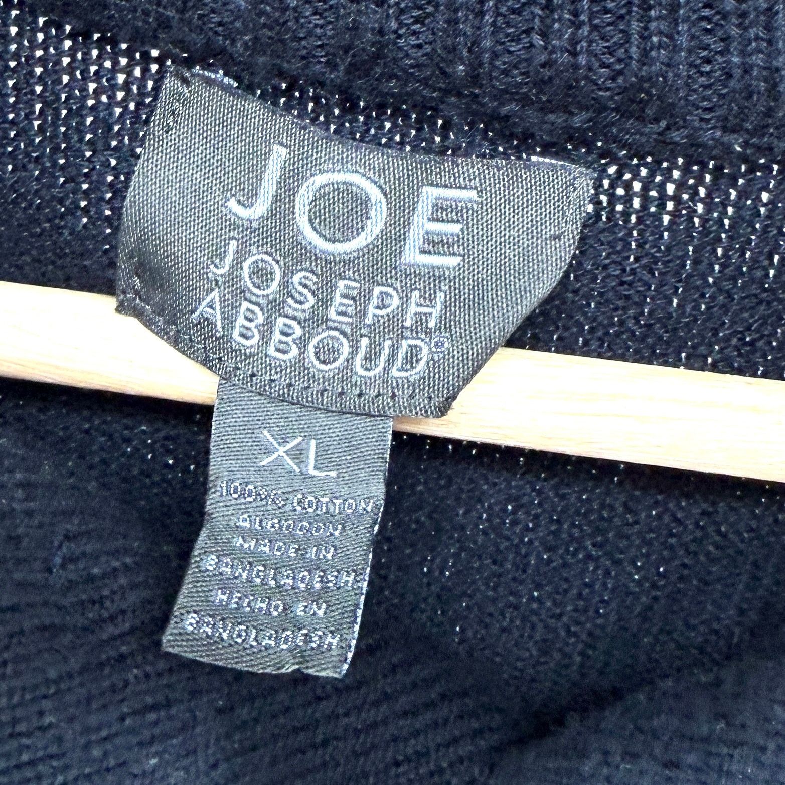 Joseph Abboud Navy Blue 100% Cotton Mock Neck Button Sweater Size US XL / EU 56 / 4 - 5 Thumbnail