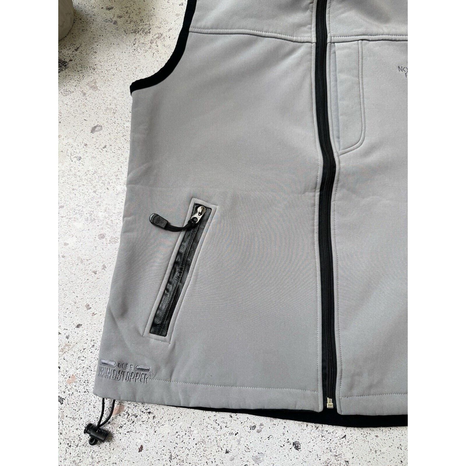 Vintage The North Face Gore Windstoper SoftShell Vest Grey