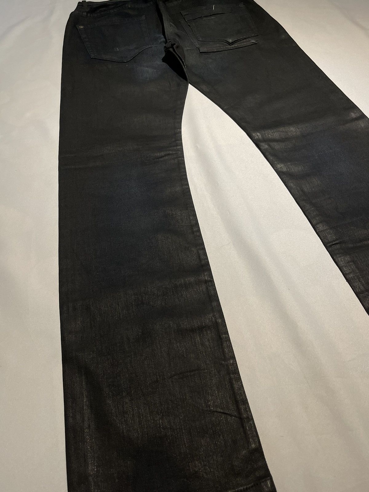 Designer × Kenzo × Vintage Vintage KENZO JEANS Denim Distressed Super Black Size US 32 / EU 48 - 6 Thumbnail