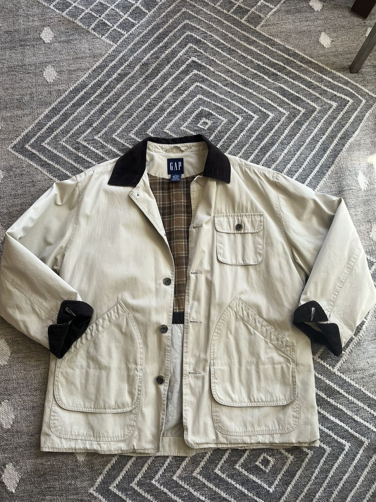Gap Vintage Gap Field Coat Size US L / EU 52-54 / 3 - 3 Thumbnail