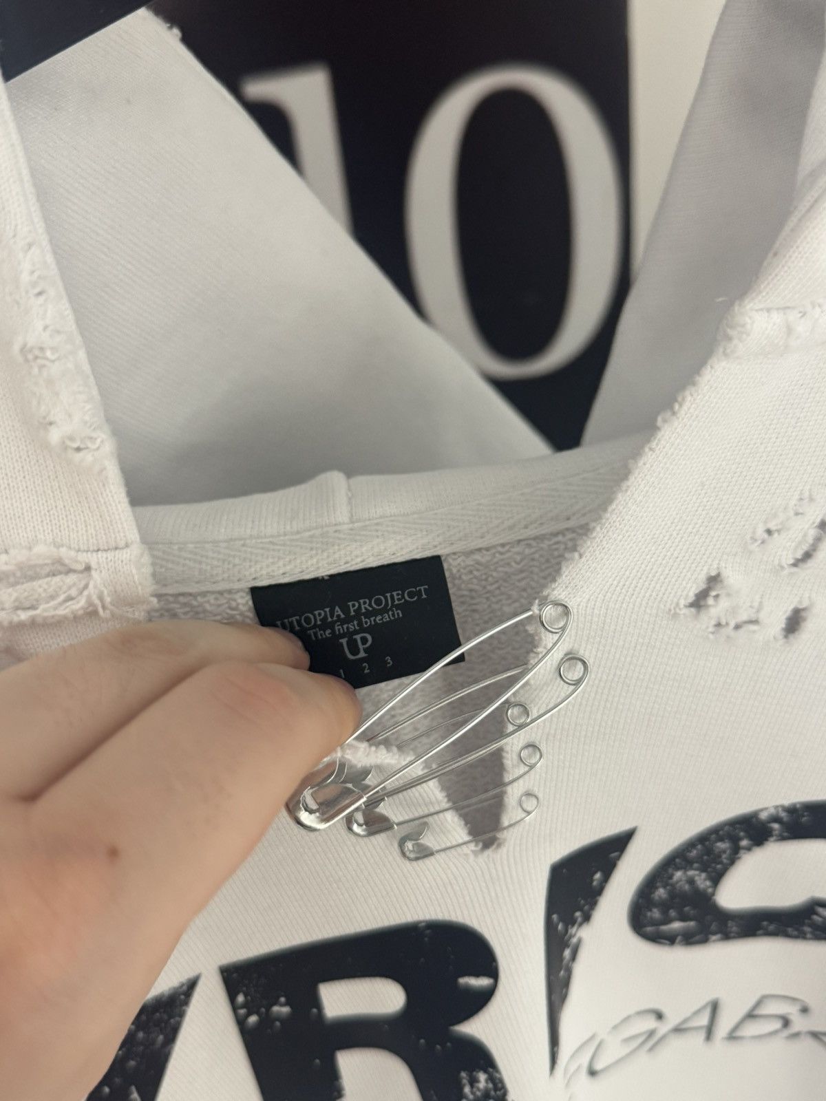 Other ✅Utopia Project 25 Hard Distressed Lyrica 150mg Hoodie 1/1 Size US L / EU 52-54 / 3 - 6 Thumbnail